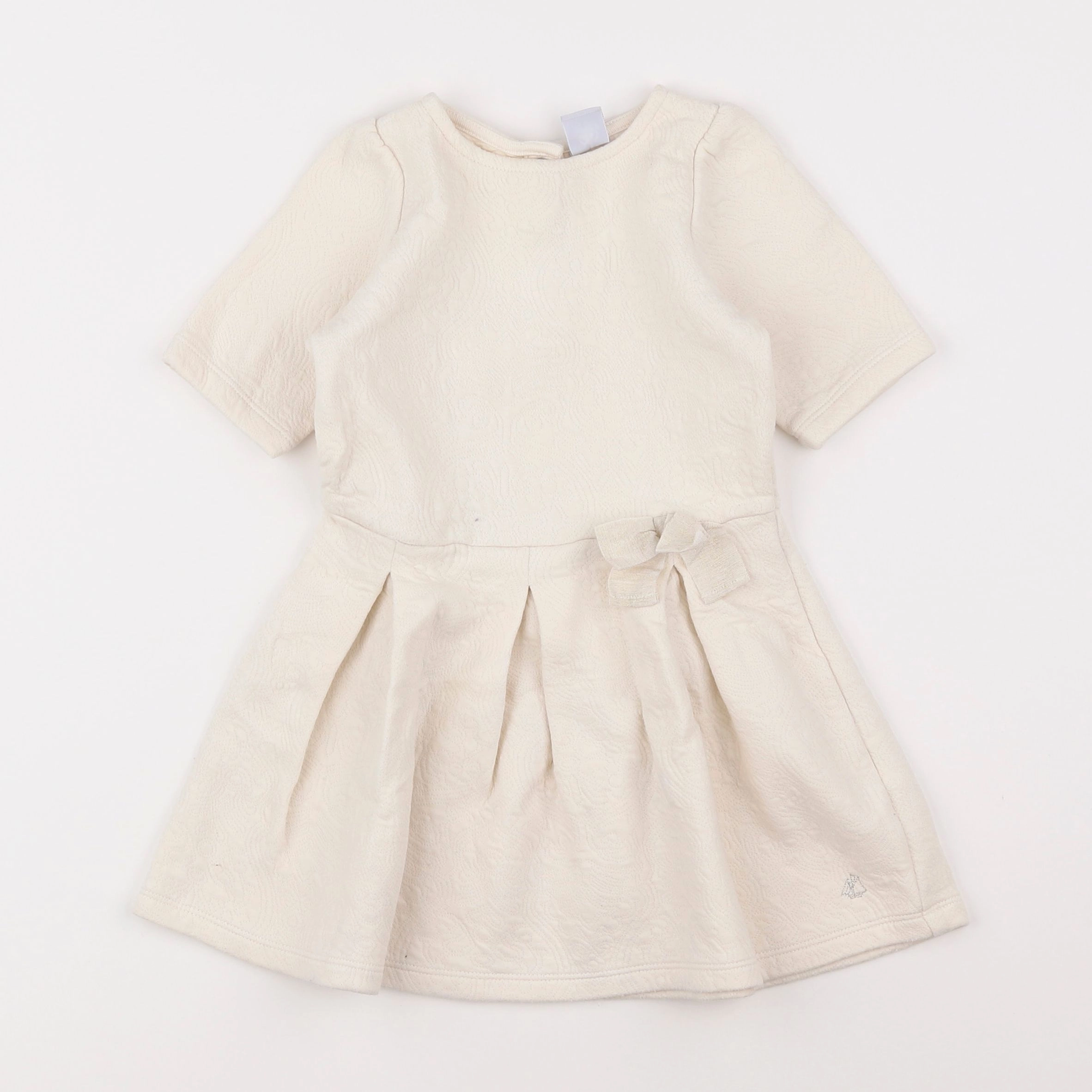 Petit Bateau - robe beige - 3 ans