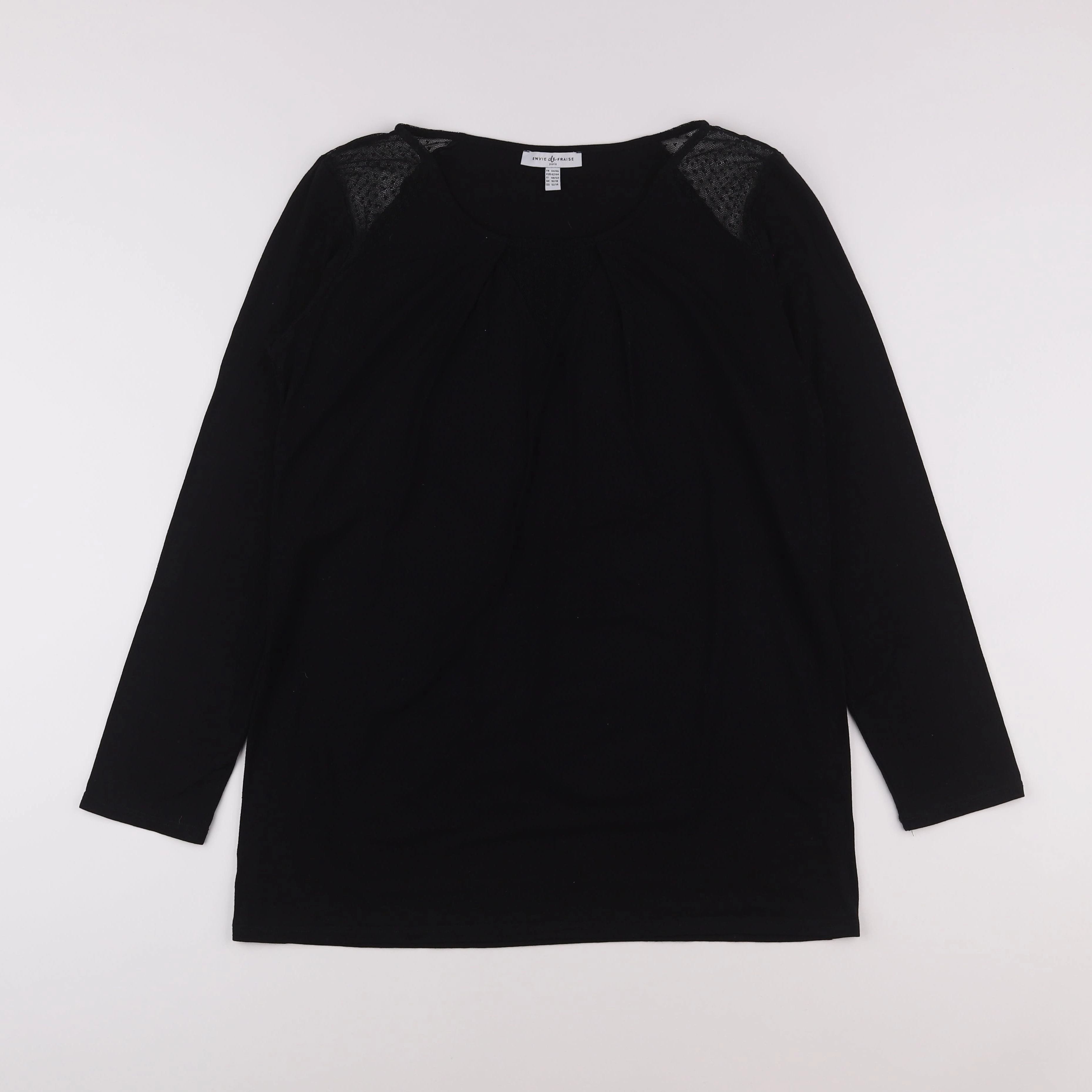 Envie de fraise - tee-shirt grossesse noir - 44 à 46