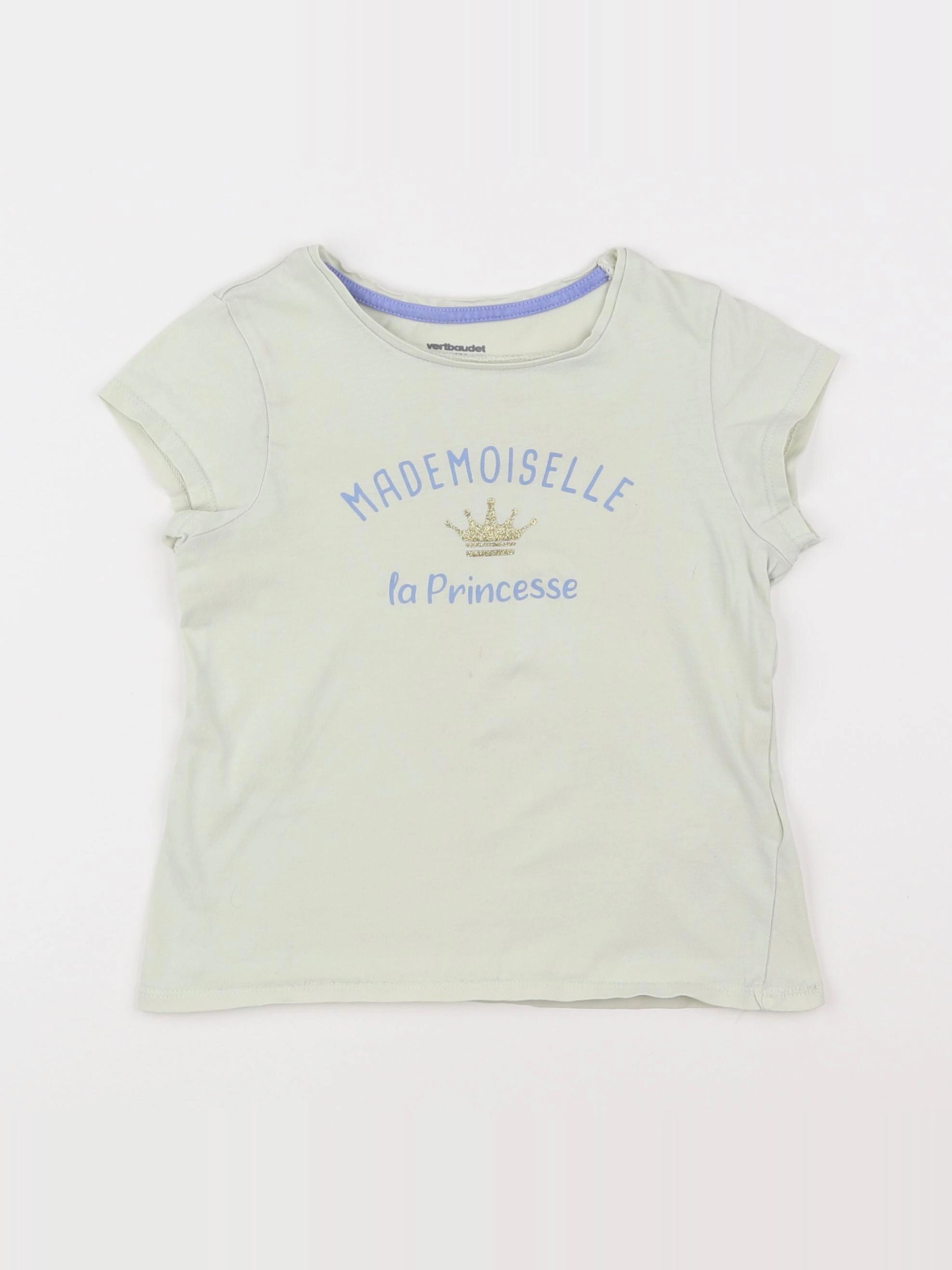 Vertbaudet - tee-shirt vert - 6 ans