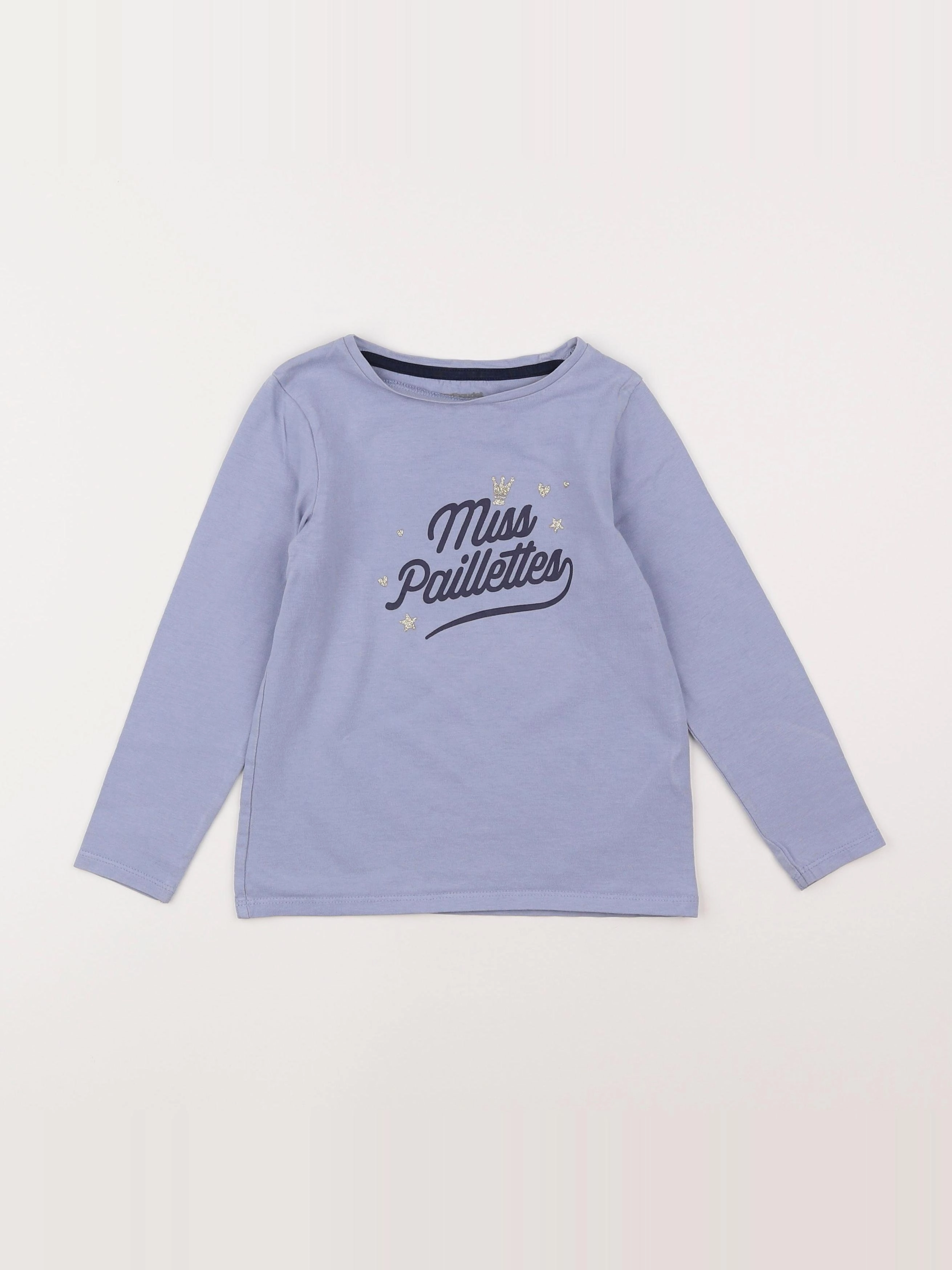 Vertbaudet - tee-shirt bleu - 6 ans