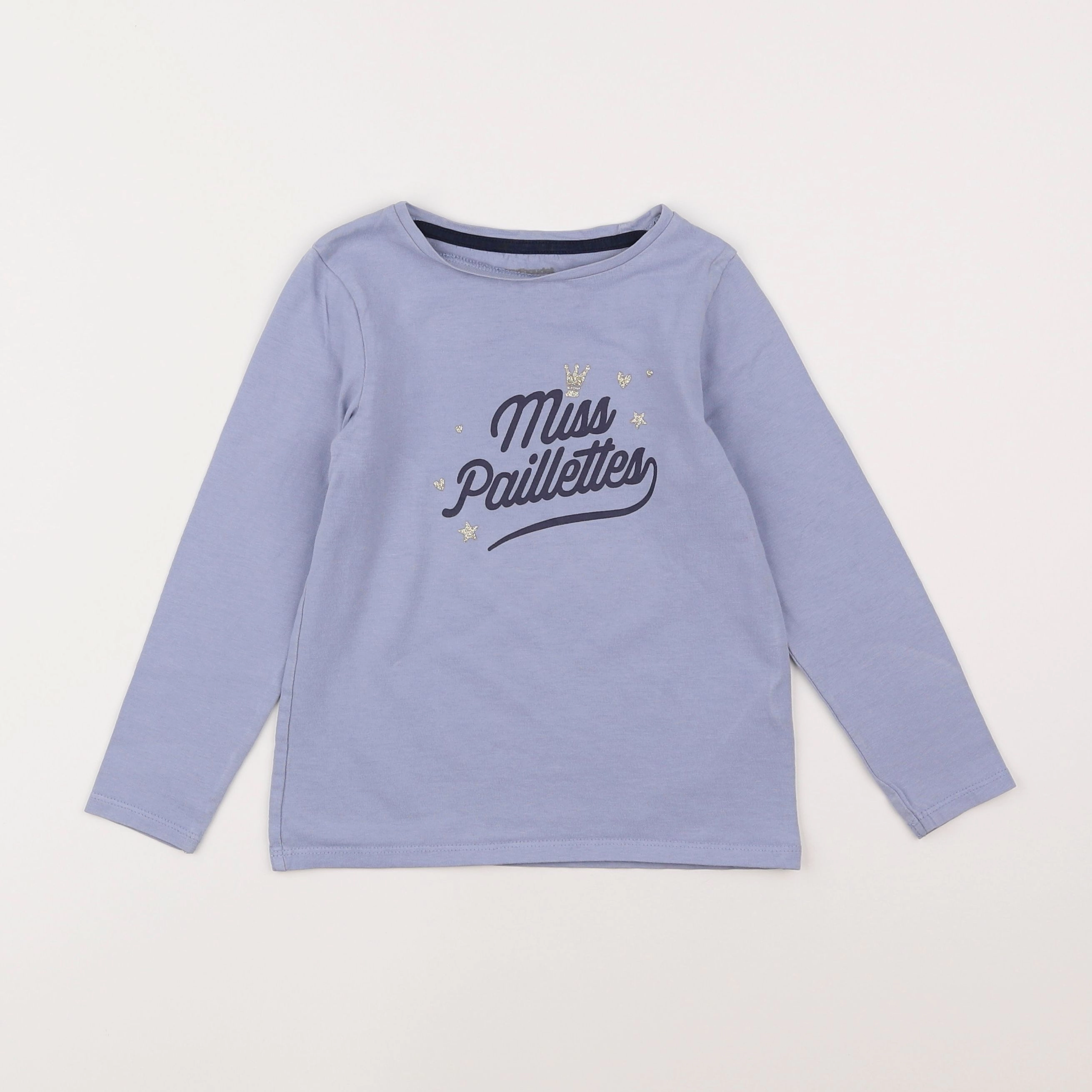 Vertbaudet - tee-shirt bleu - 6 ans