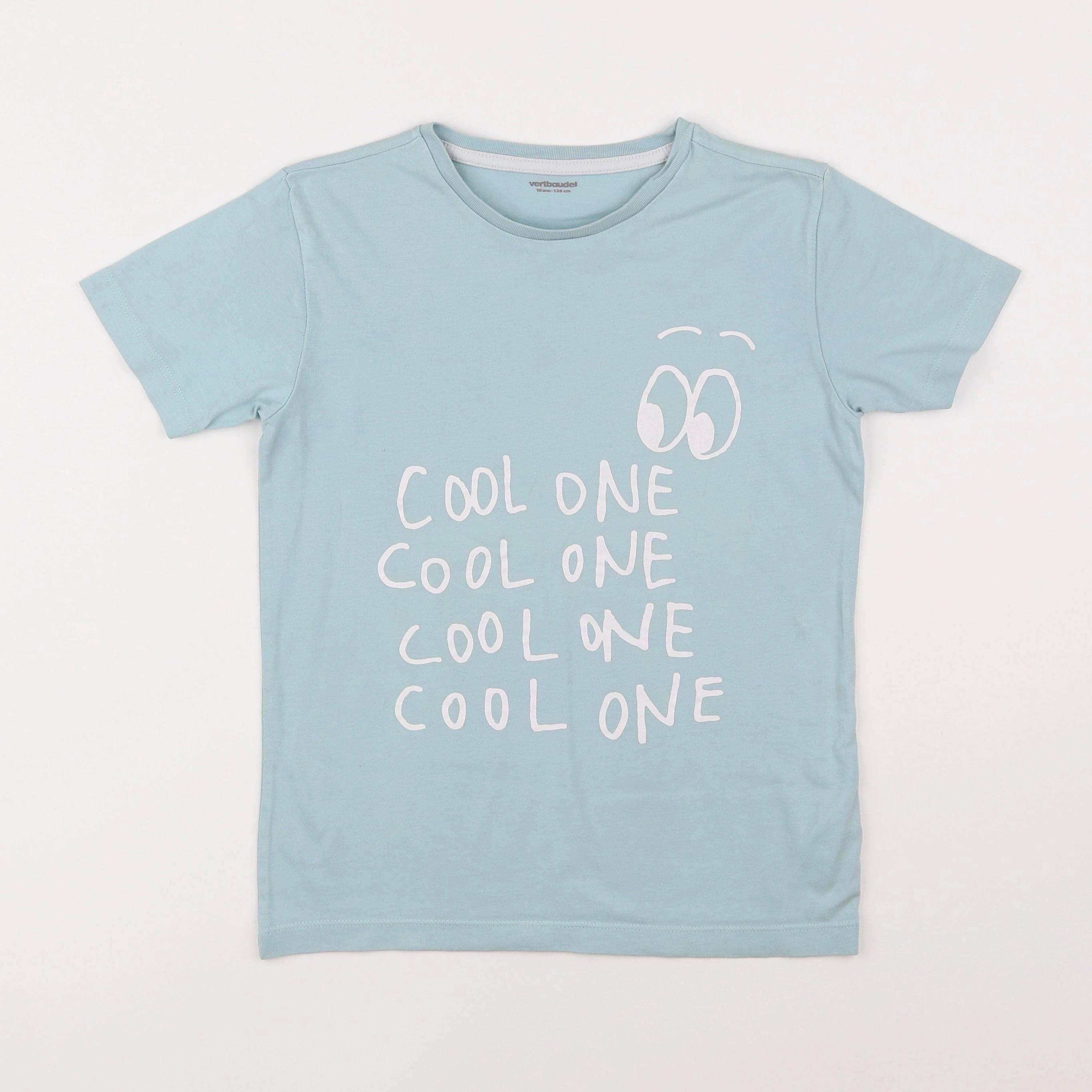 Vertbaudet - tee-shirt vert - 10 ans