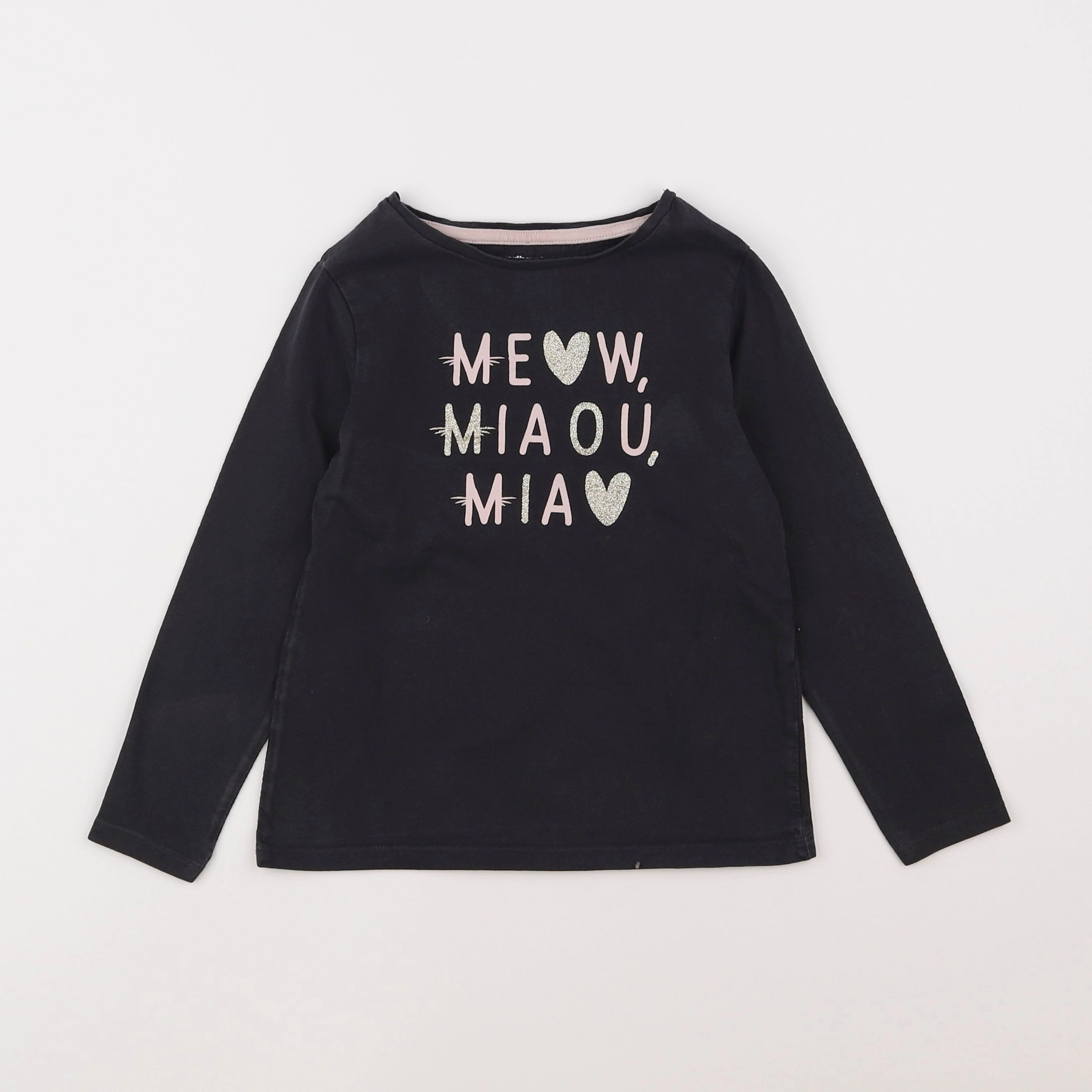 Vertbaudet - tee-shirt gris - 6 ans