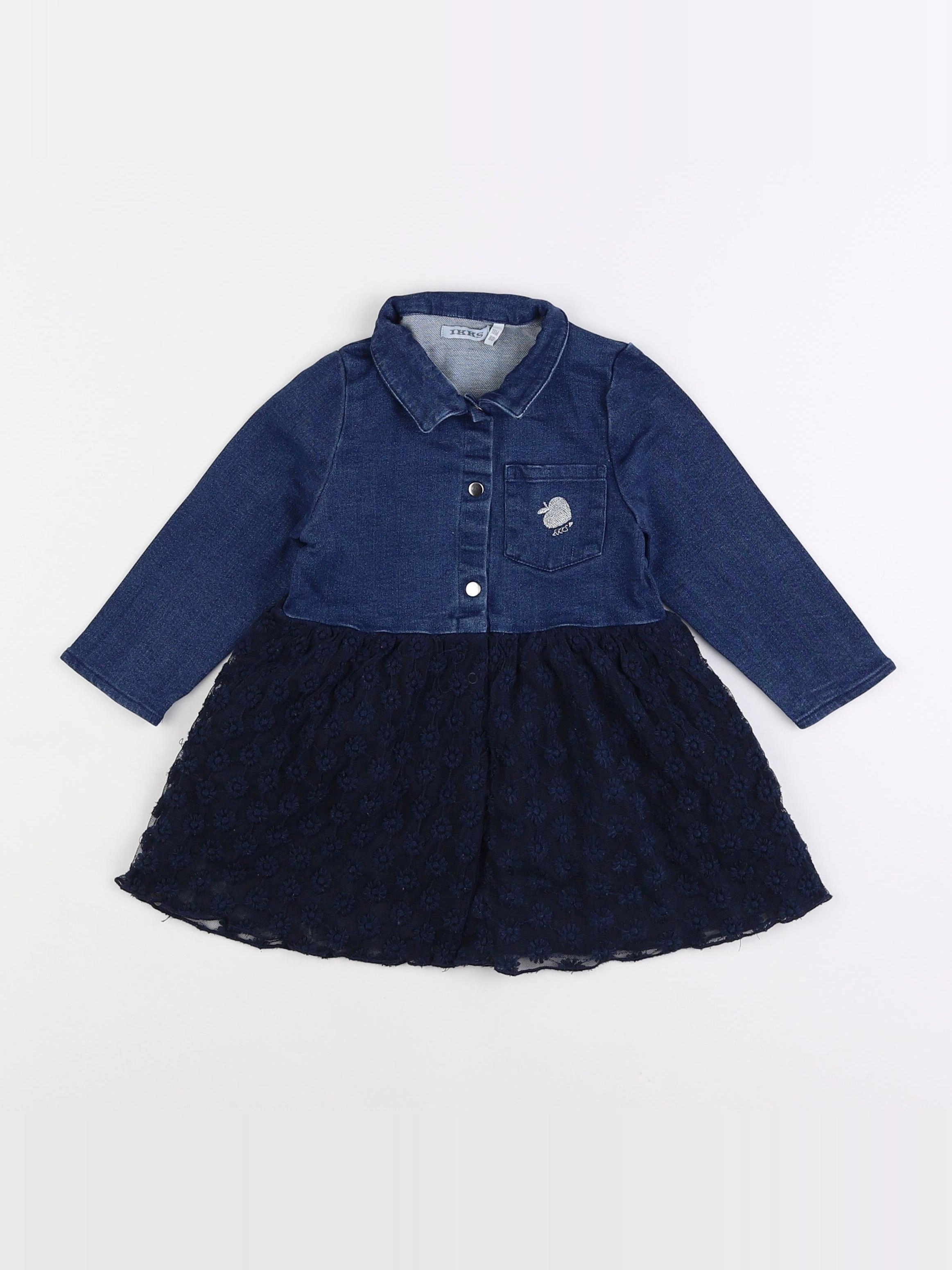 IKKS - robe bleu - 18 mois