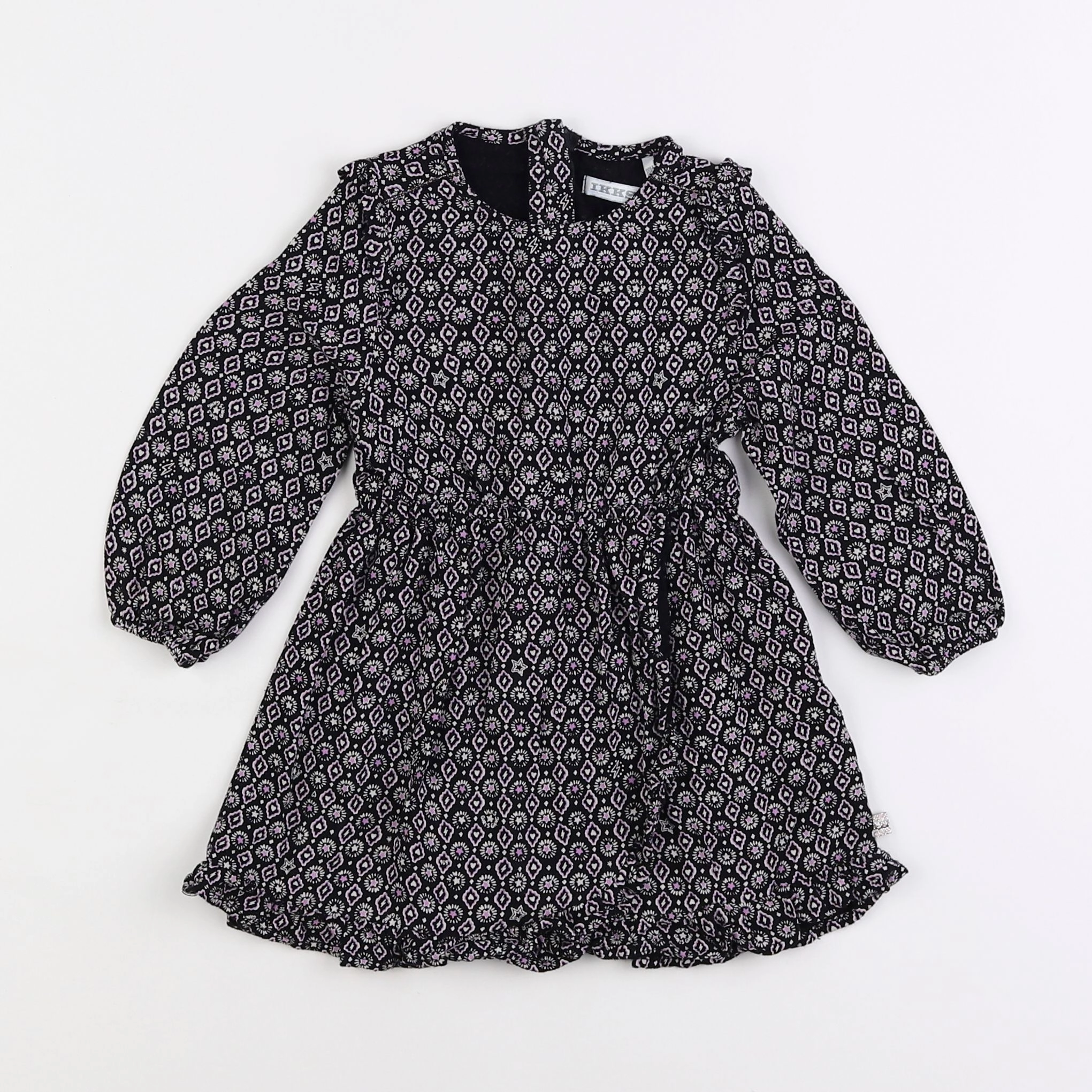 IKKS - robe noir, rose - 18 mois