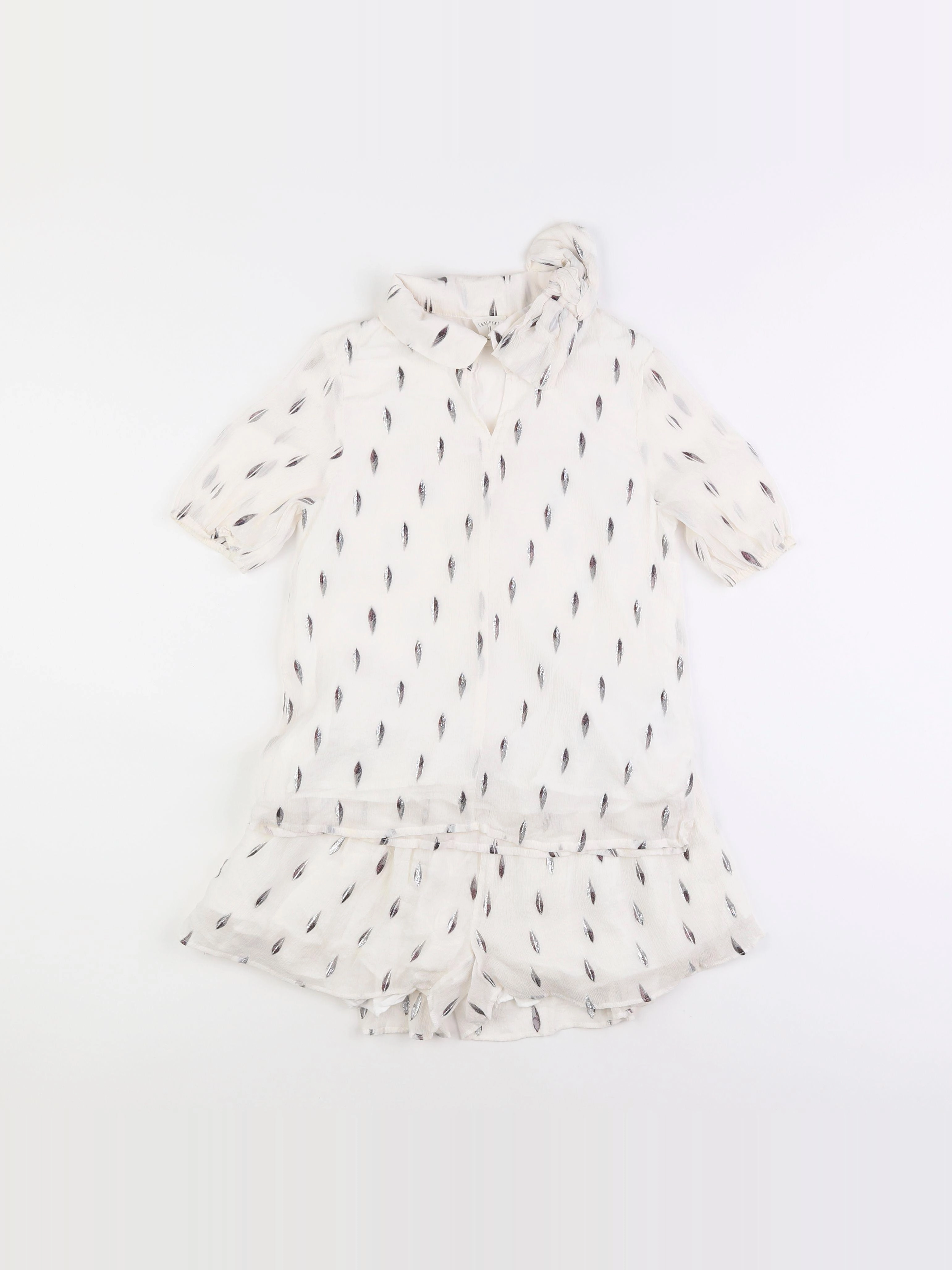 Carrément Beau - ensemble argent, beige - 10/12 ans