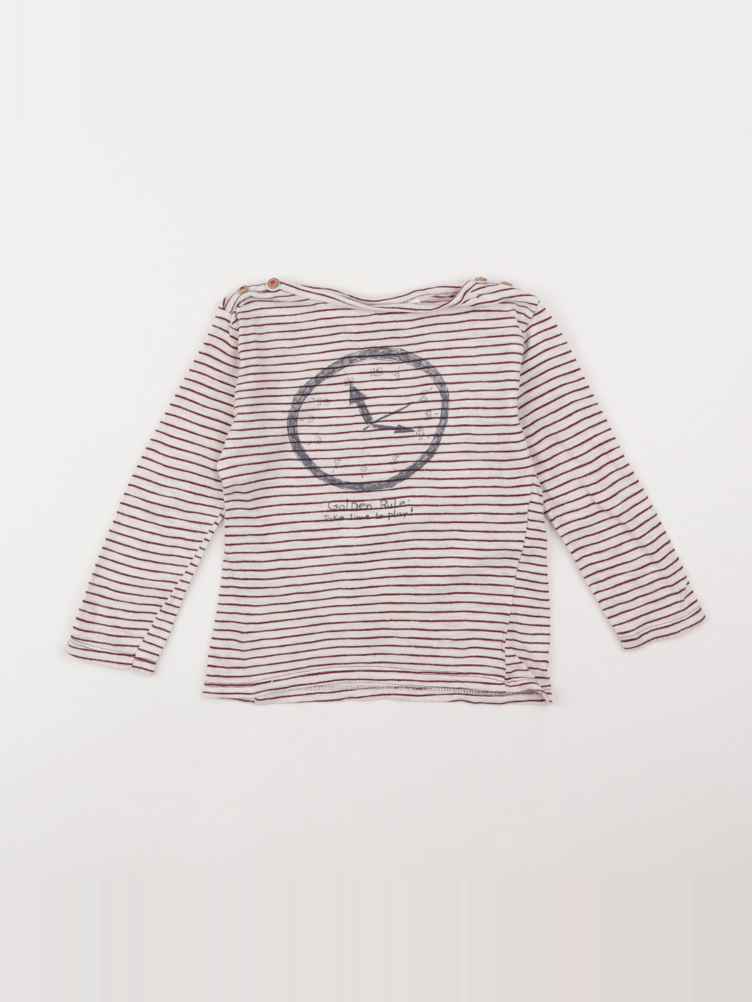Zara - tee-shirt rouge - 12/18 mois