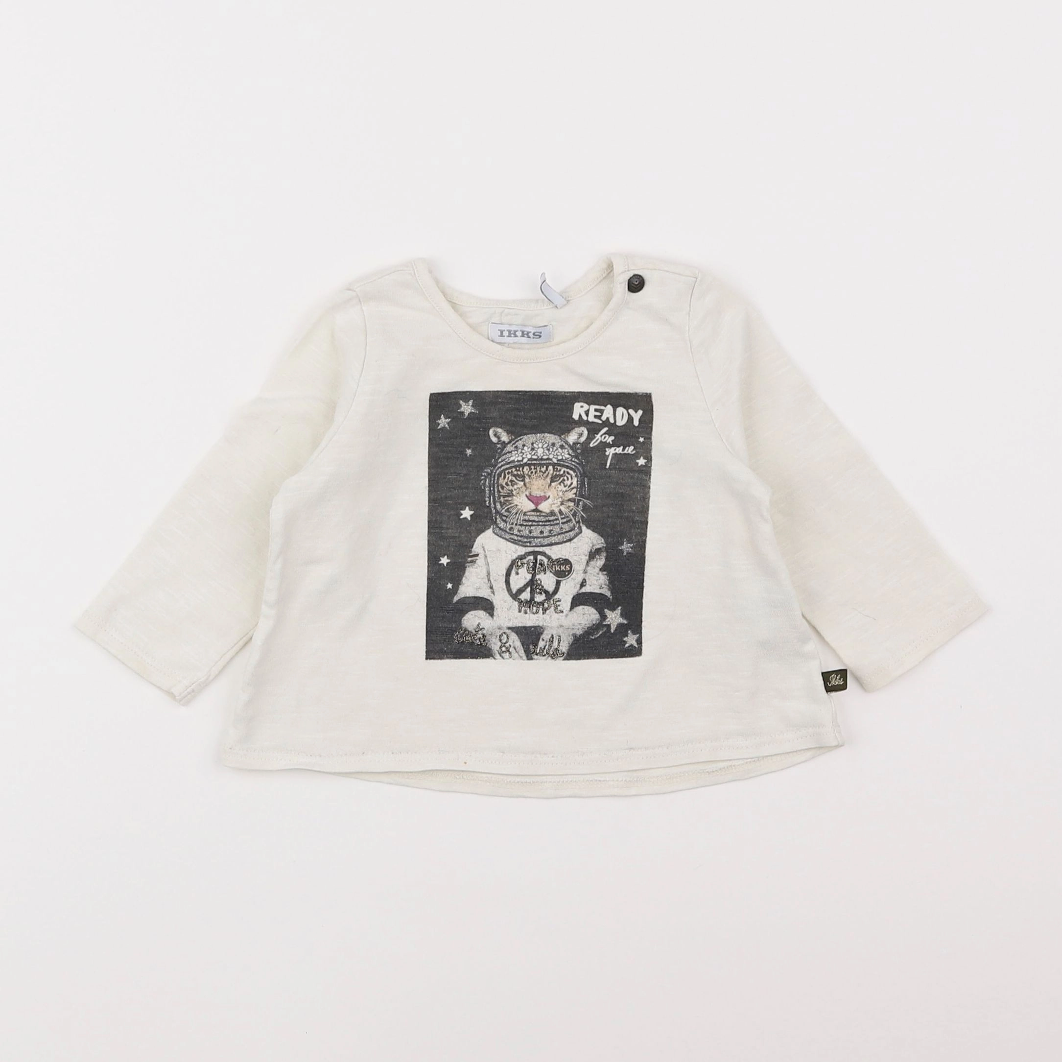 IKKS - tee-shirt beige - 6 mois