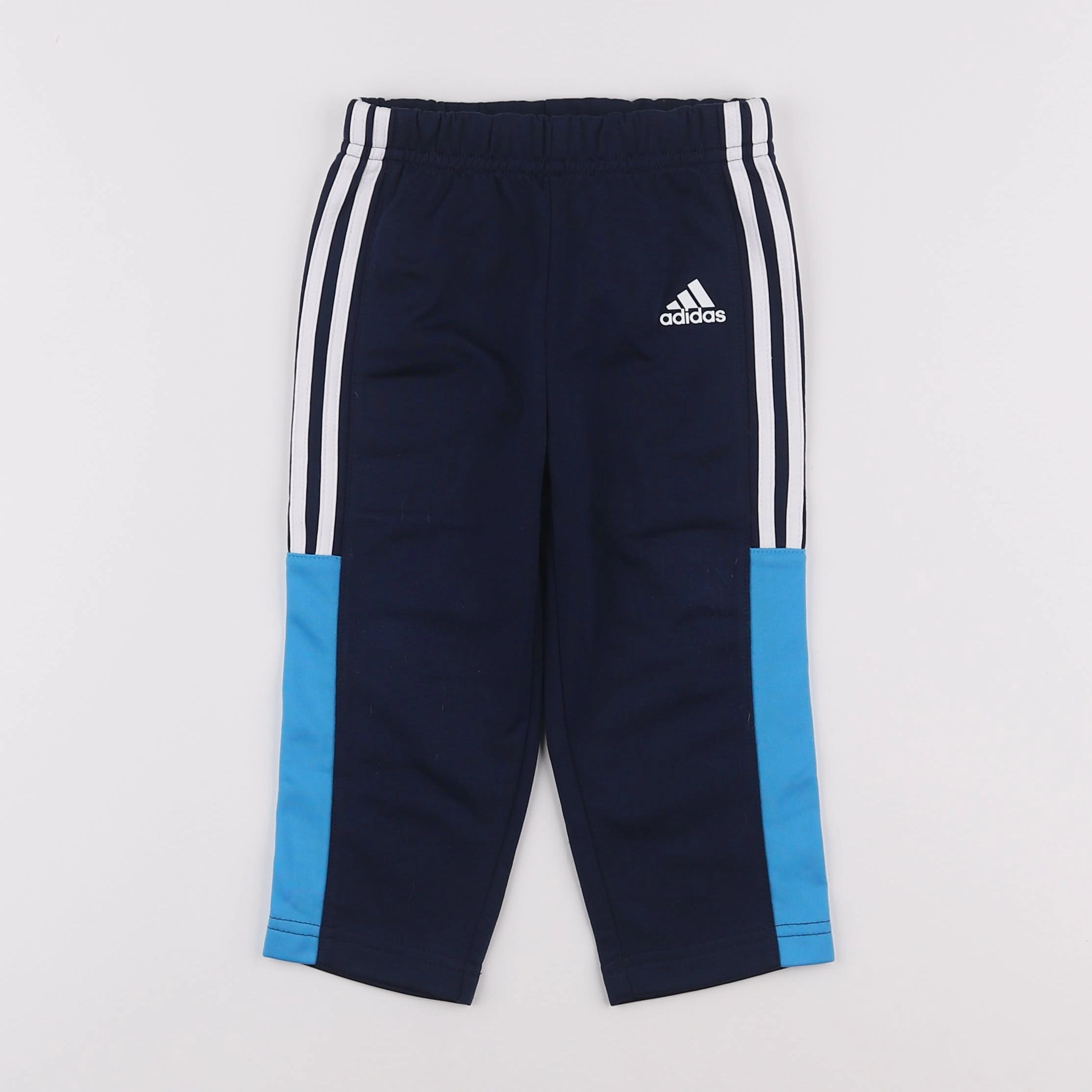 Adidas - jogging bleu - 12/18 mois