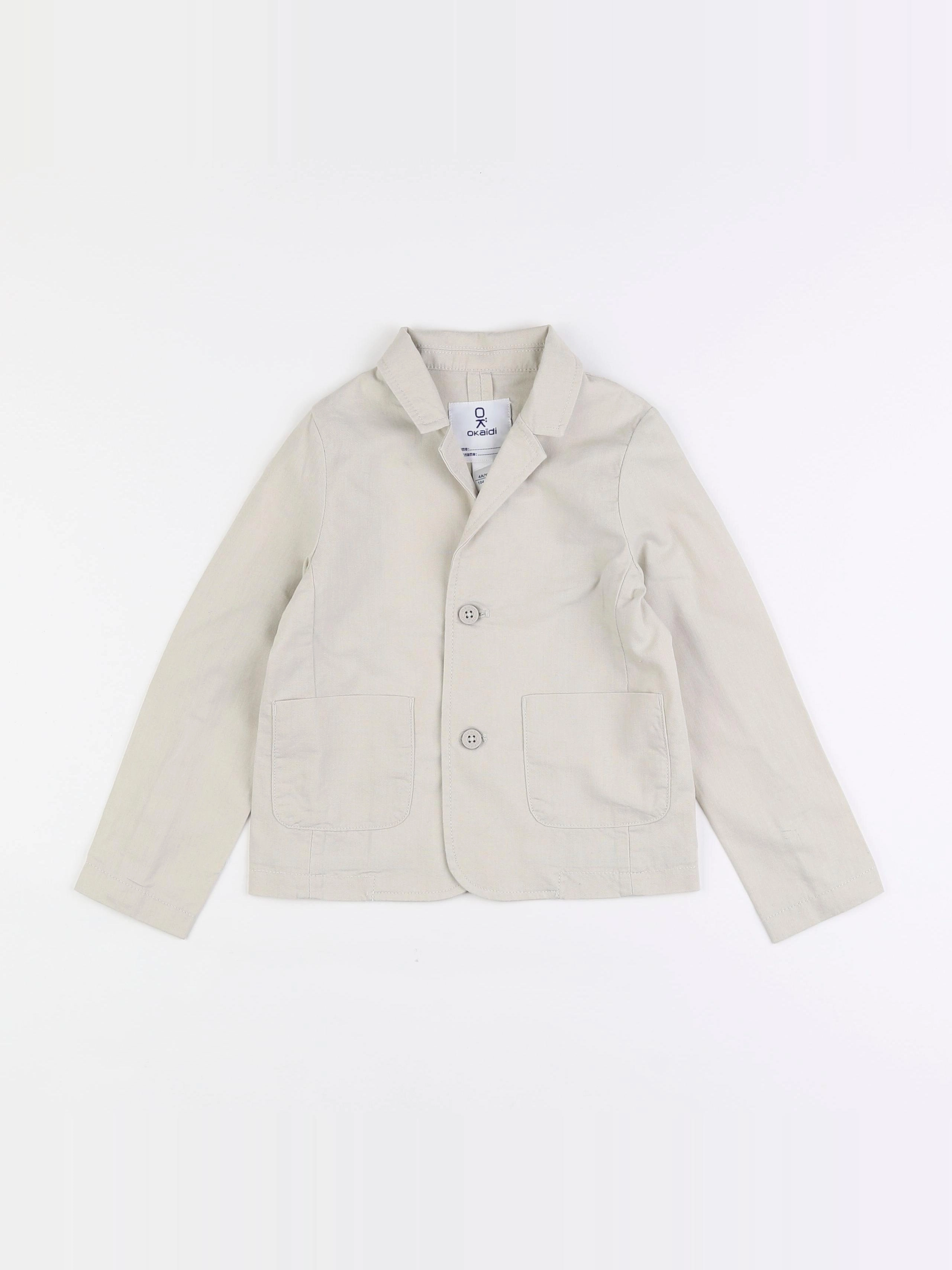 Okaidi - veste beige - 4 ans
