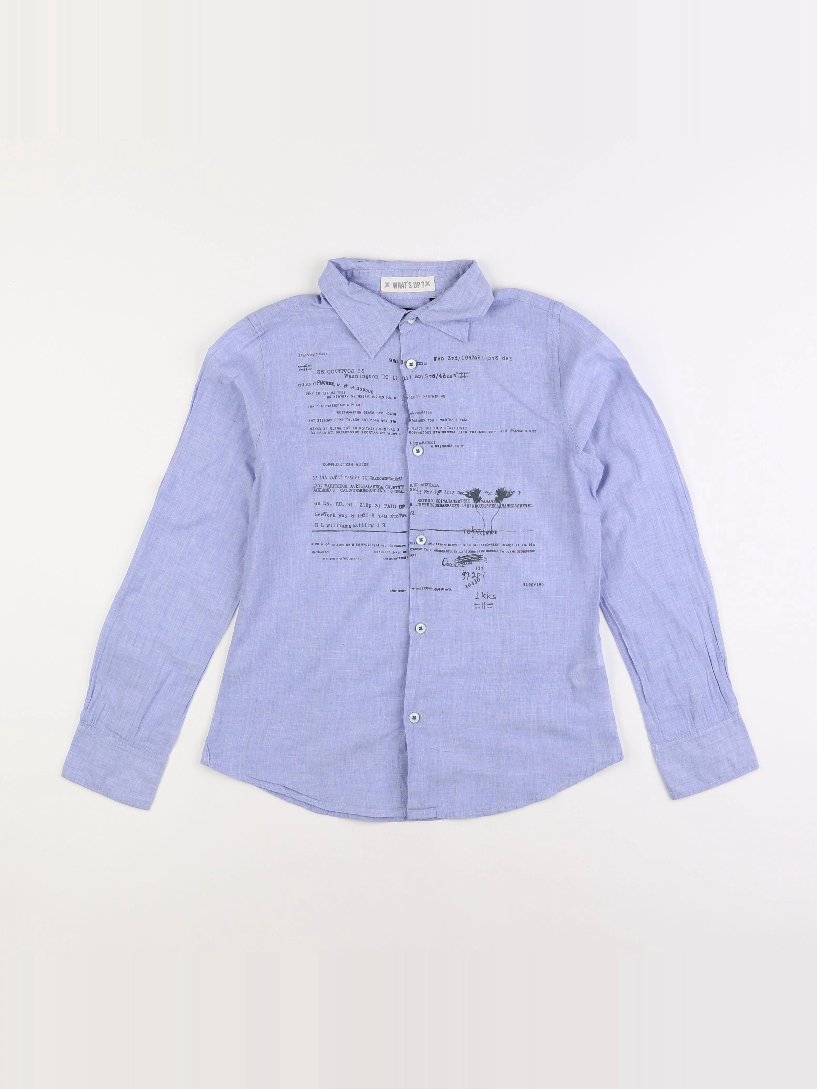 IKKS - chemise bleu - 10 ans
