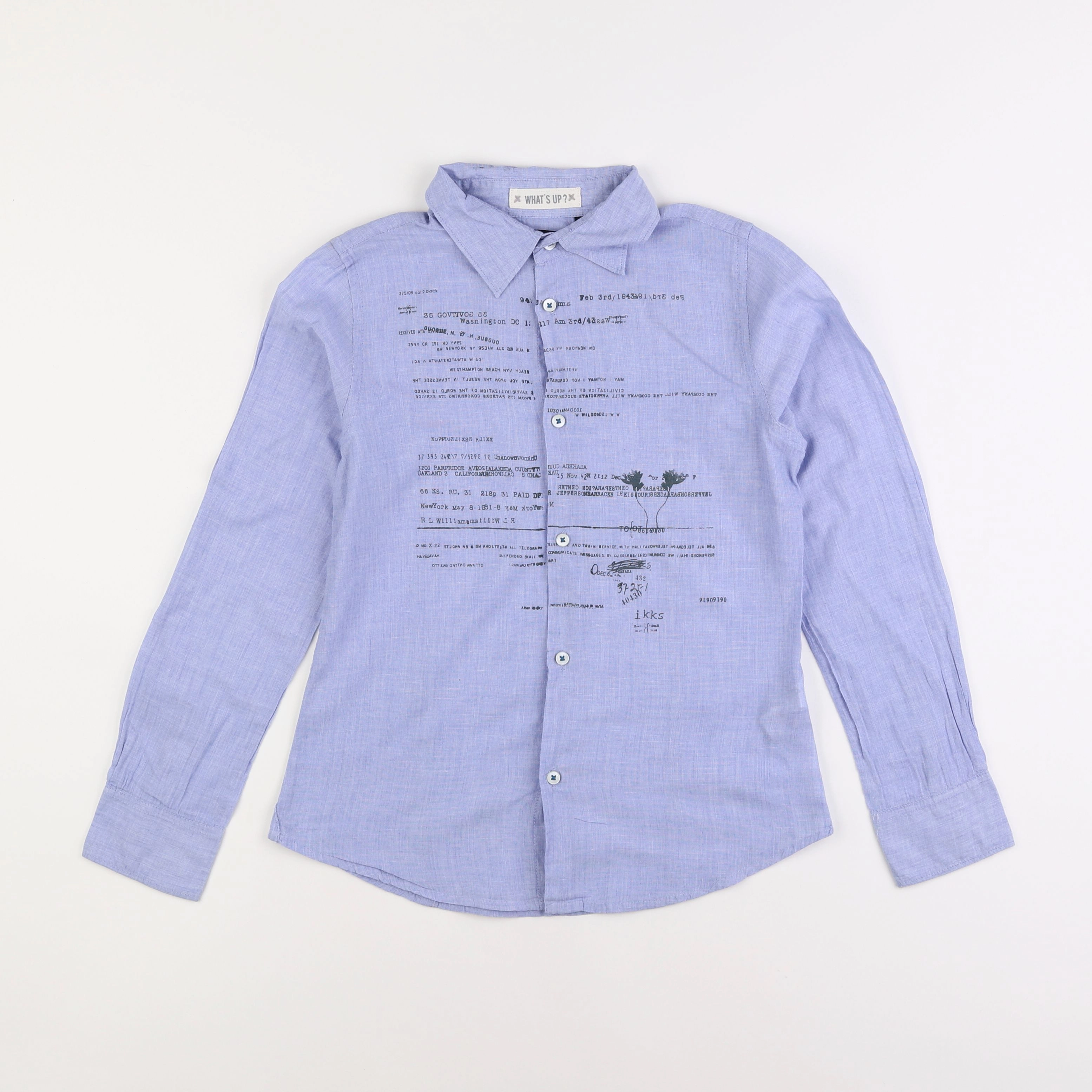 IKKS - chemise bleu - 10 ans