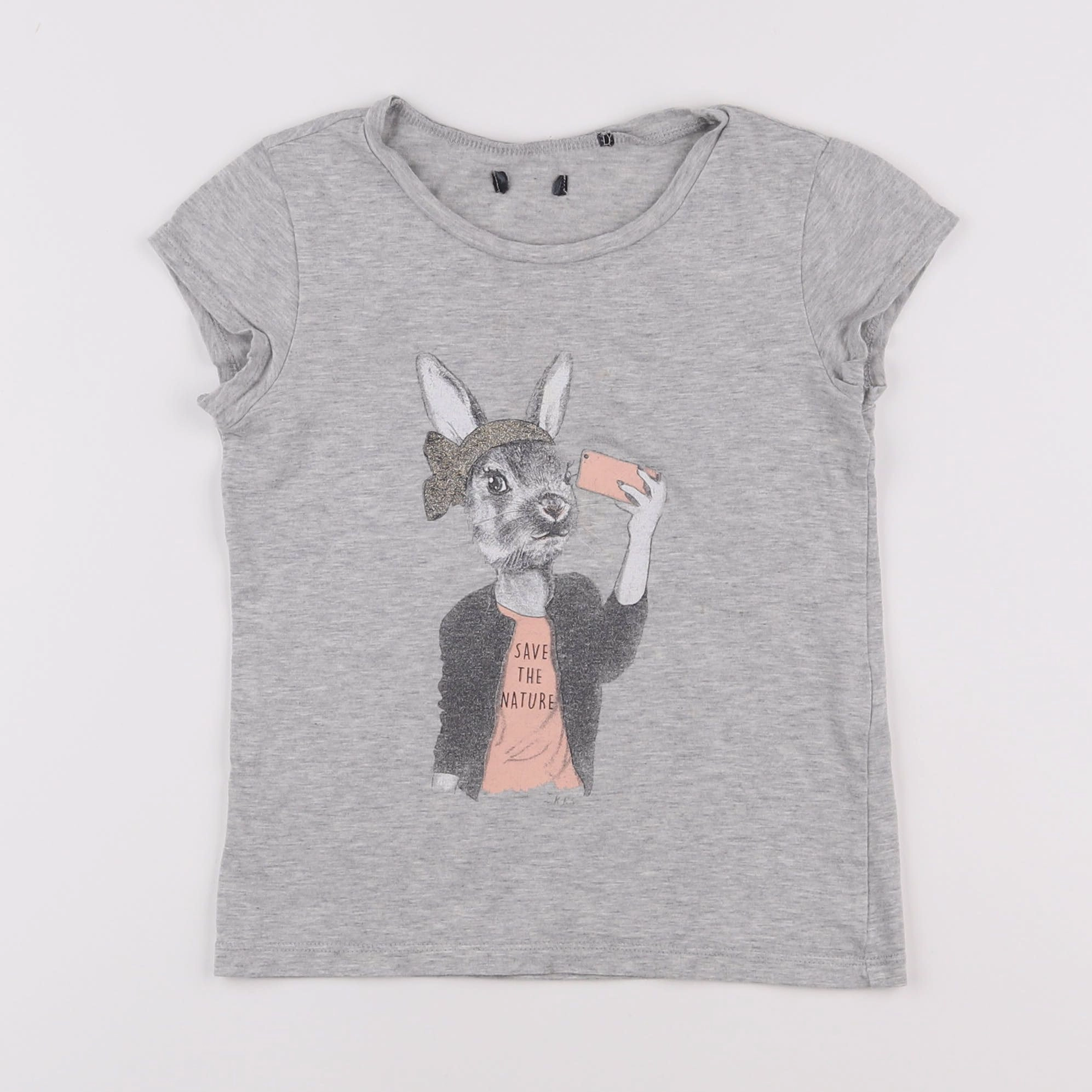 IKKS - tee-shirt gris - 4 ans