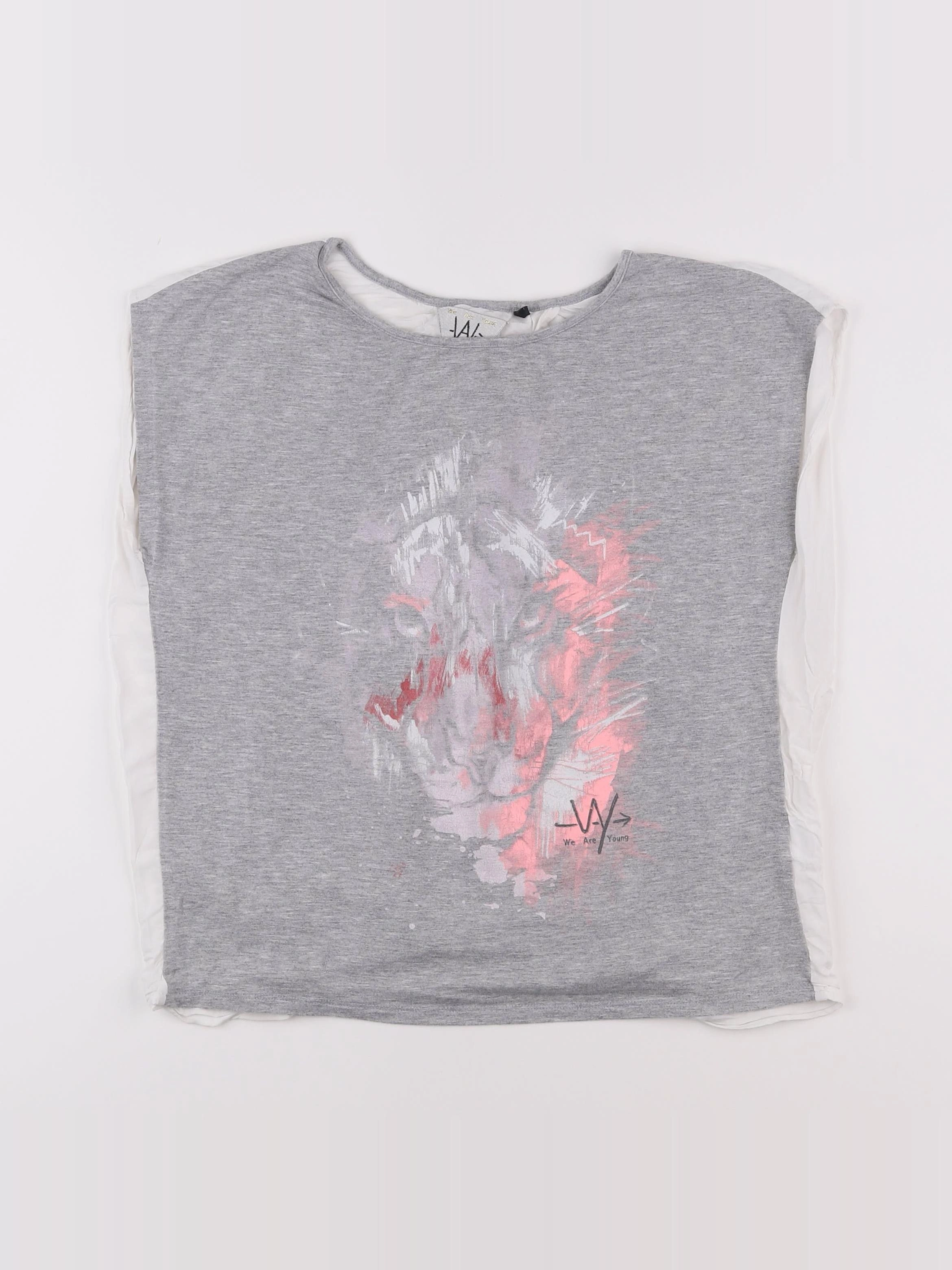 IKKS - tee-shirt gris - 12 ans