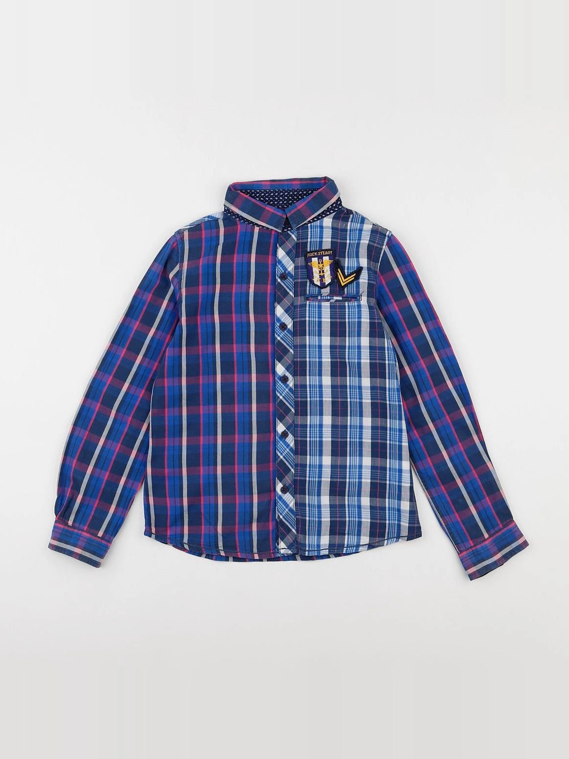 IKKS - chemise bleu, rose - 8 ans