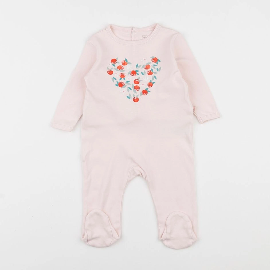 Carrément Beau - pyjama coton rose - 6 mois