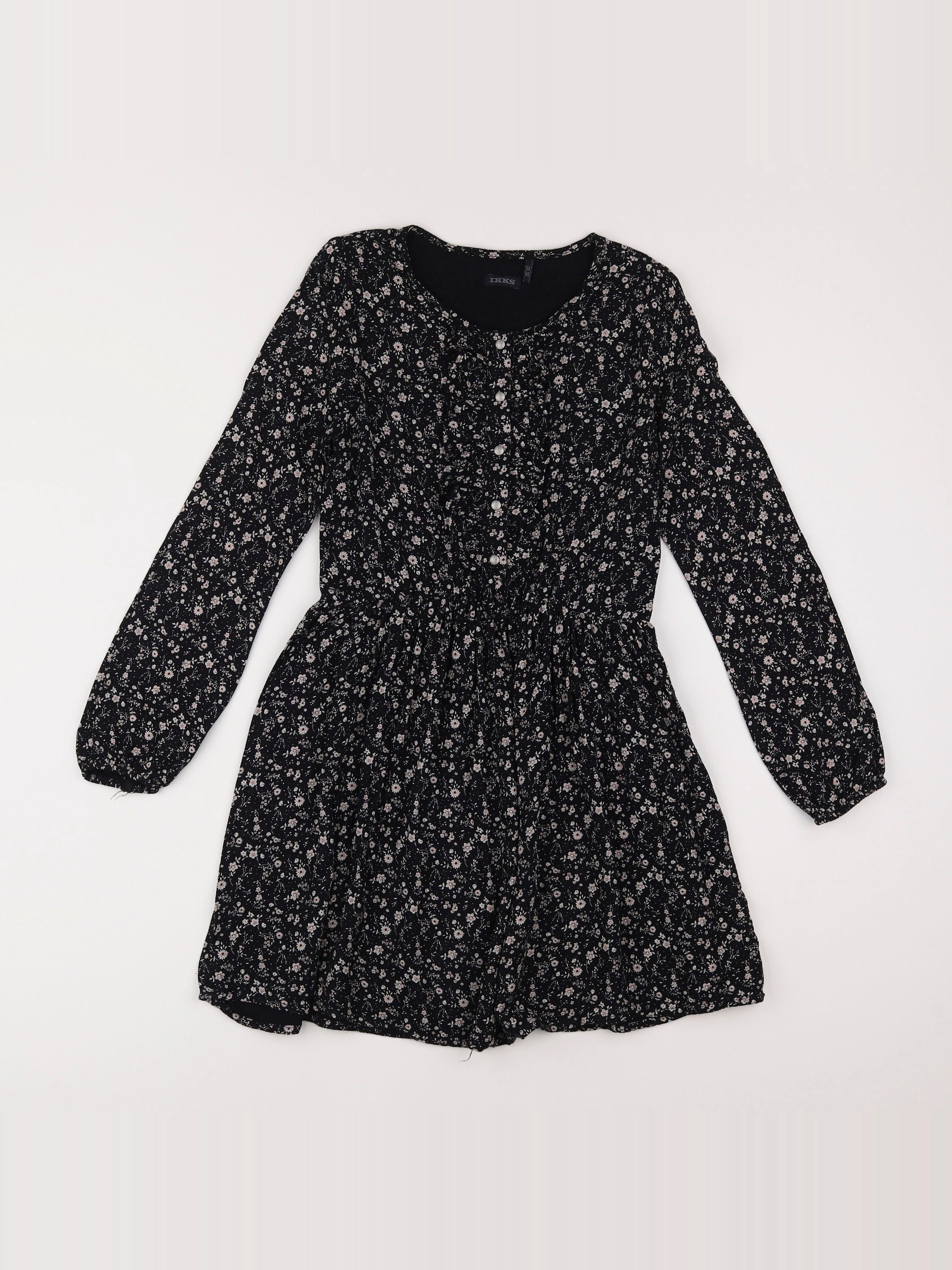 IKKS - robe noir - 10 ans