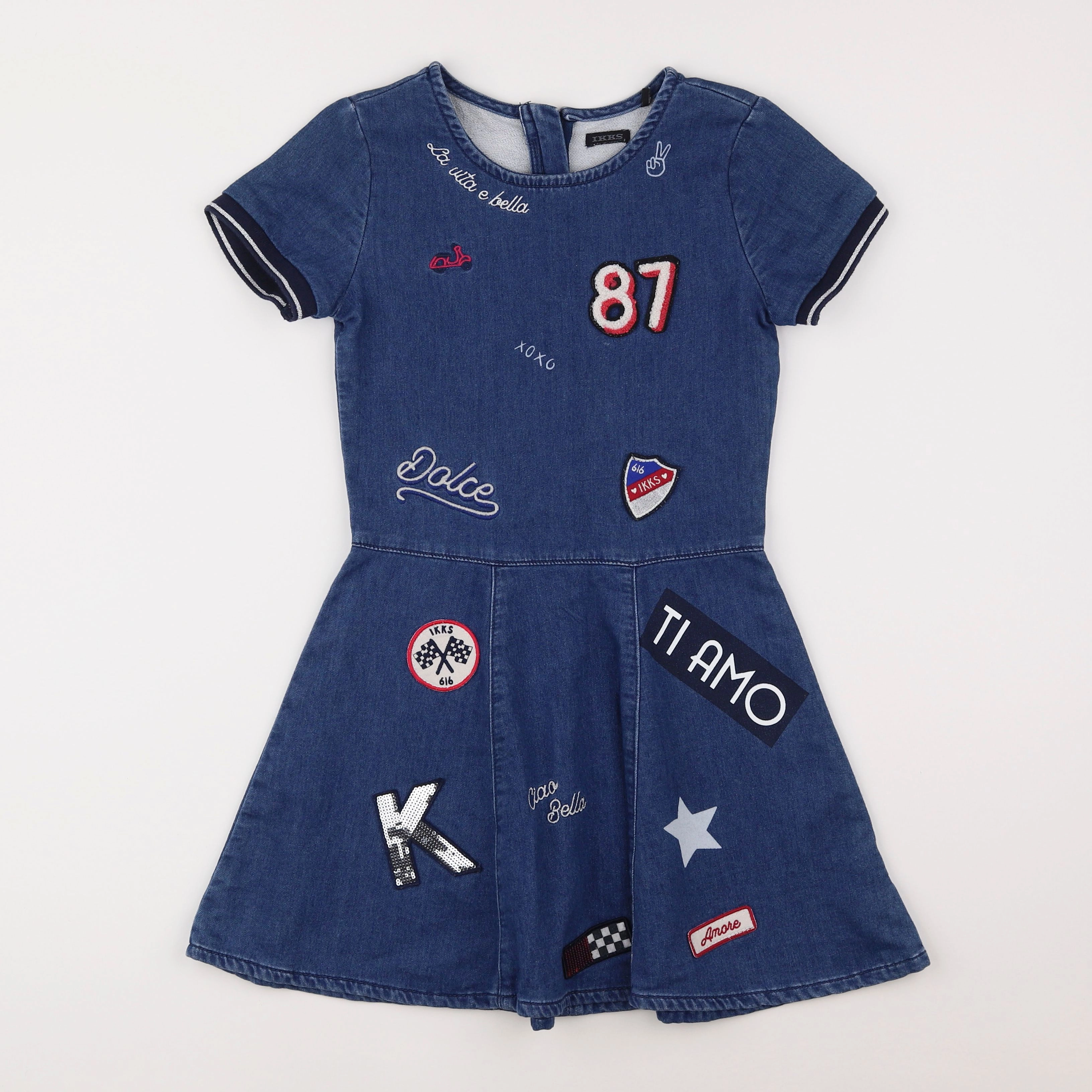IKKS - robe bleu - 10 ans