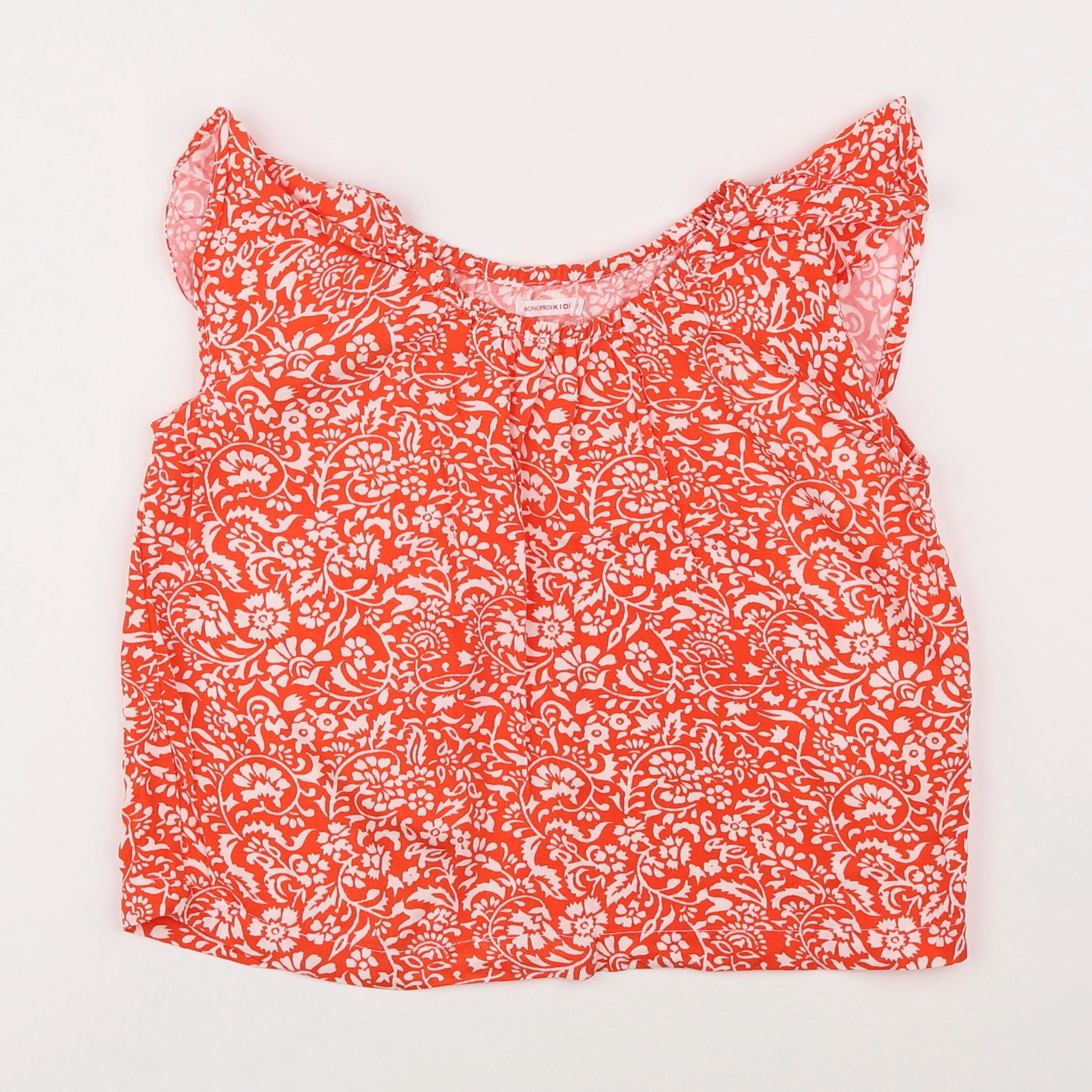 Monoprix - blouse rouge - 6 ans