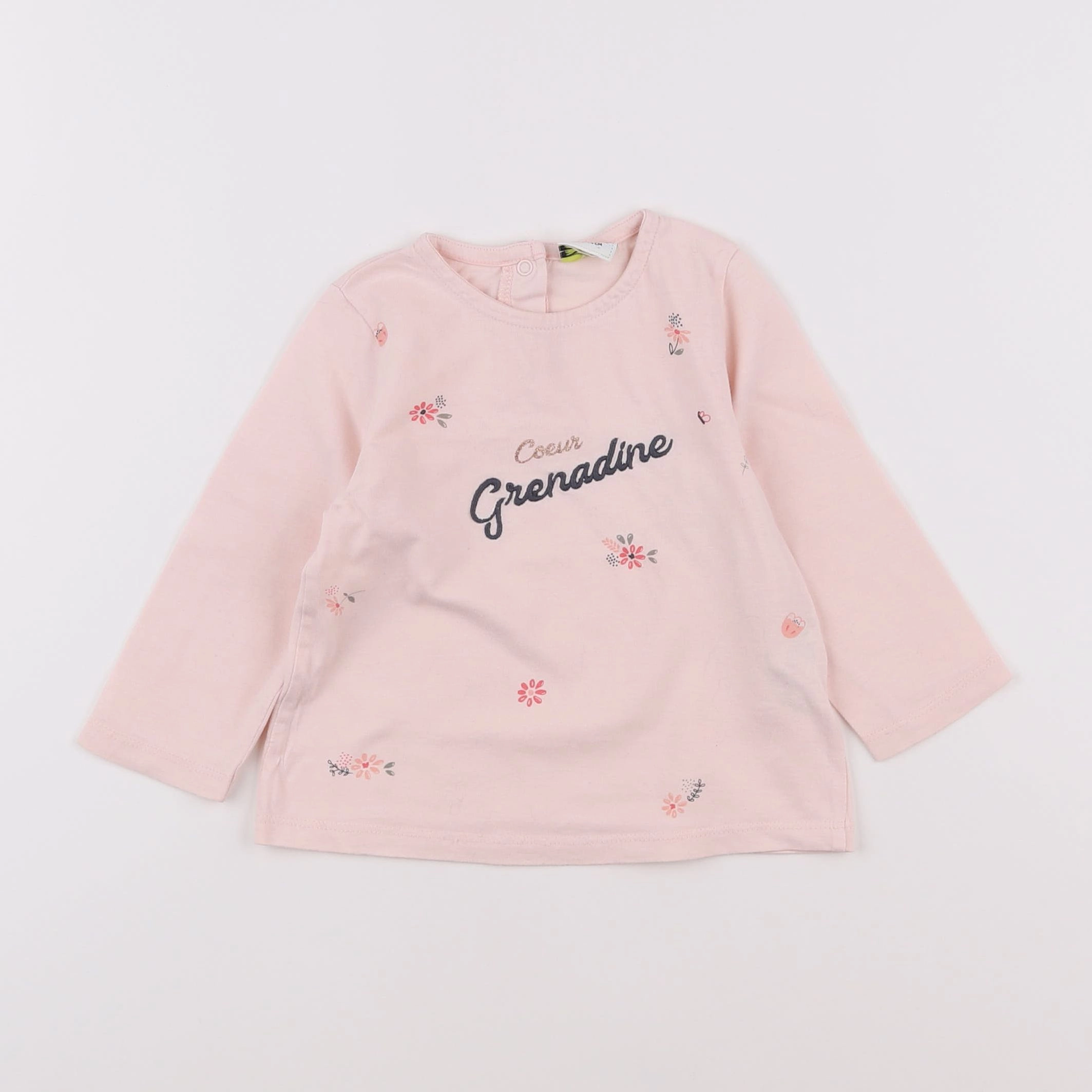 Tape à l'oeil - tee-shirt rose - 12 mois