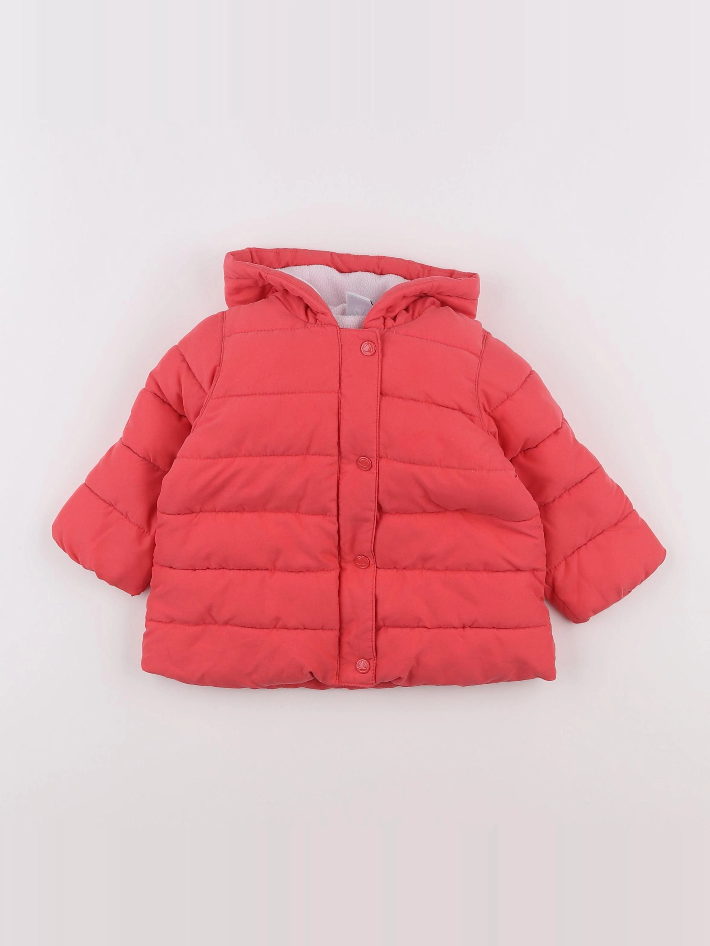 Petit Bateau - doudoune rose - 12 mois