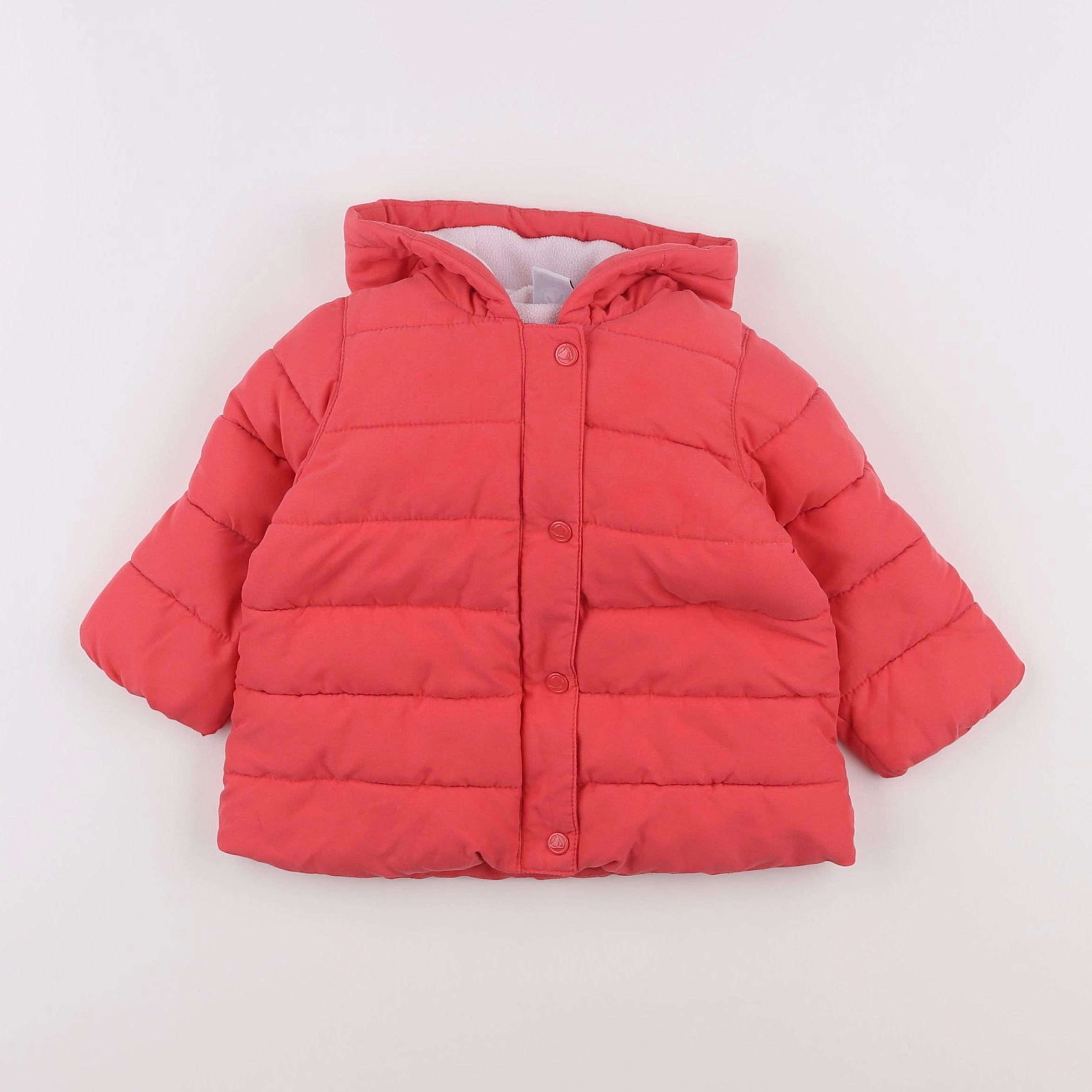 Petit Bateau - doudoune rose - 12 mois