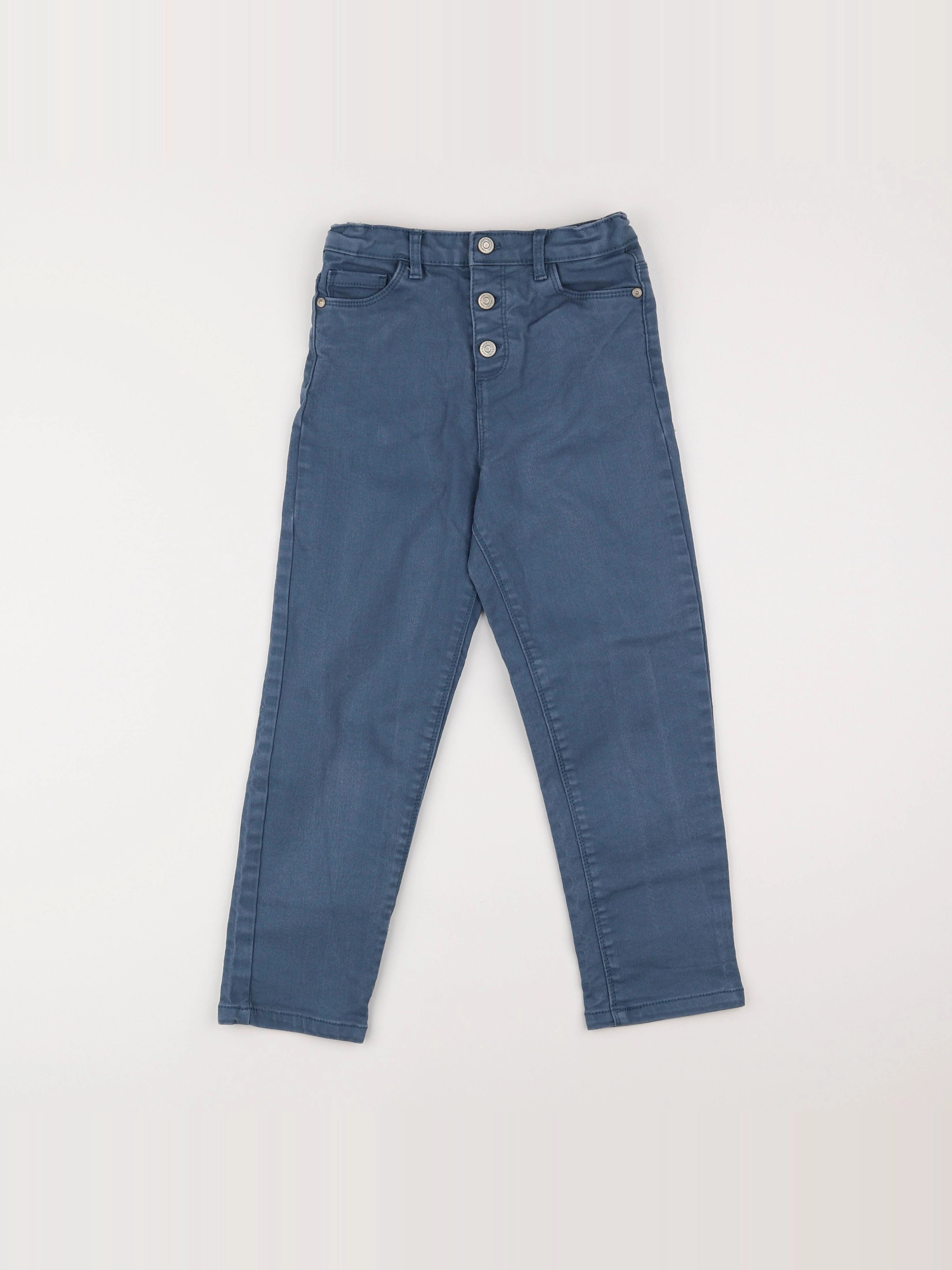 Vertbaudet - pantalon bleu - 8 ans