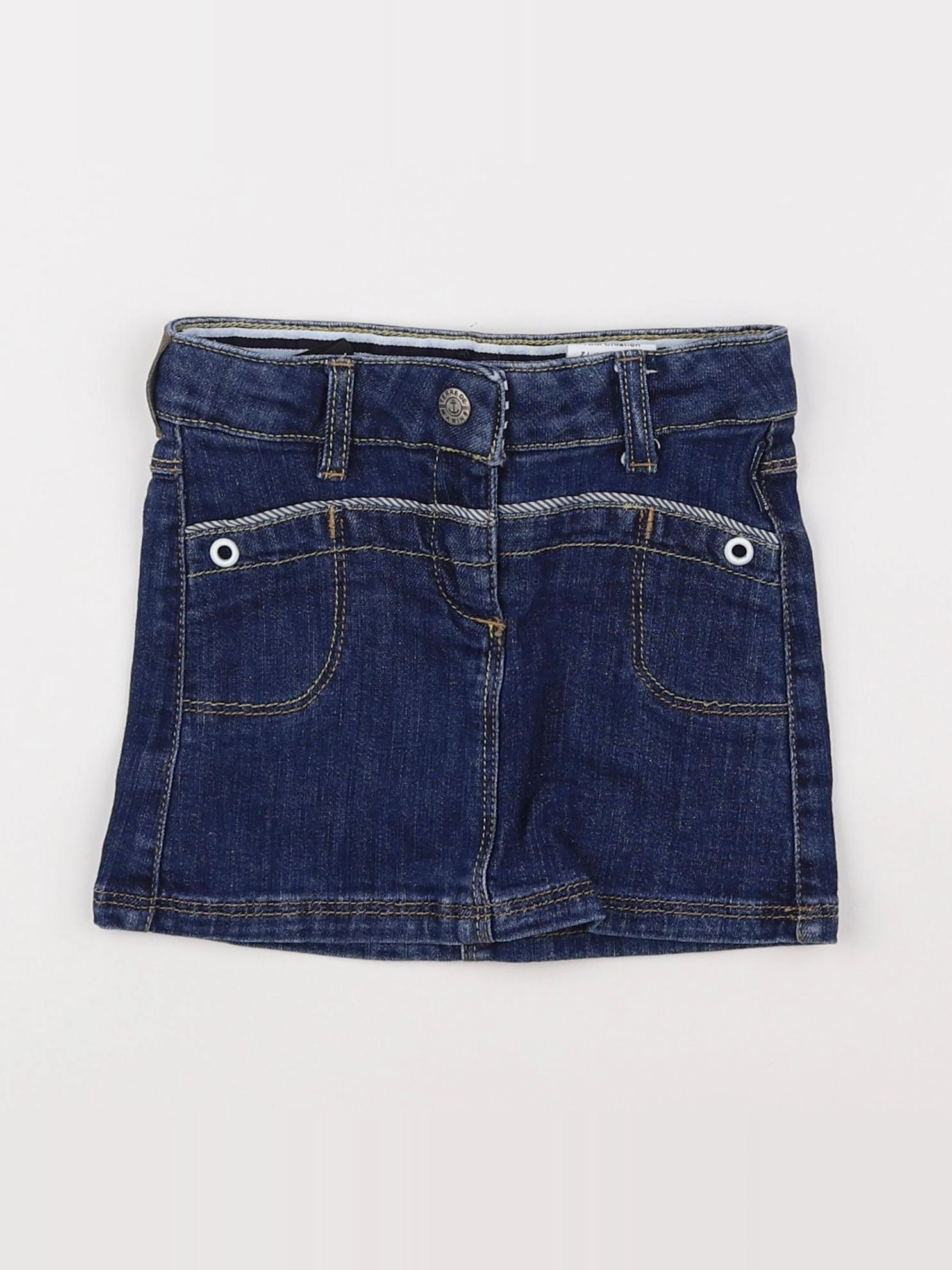 Terre de marins - jupe bleu - 2 ans