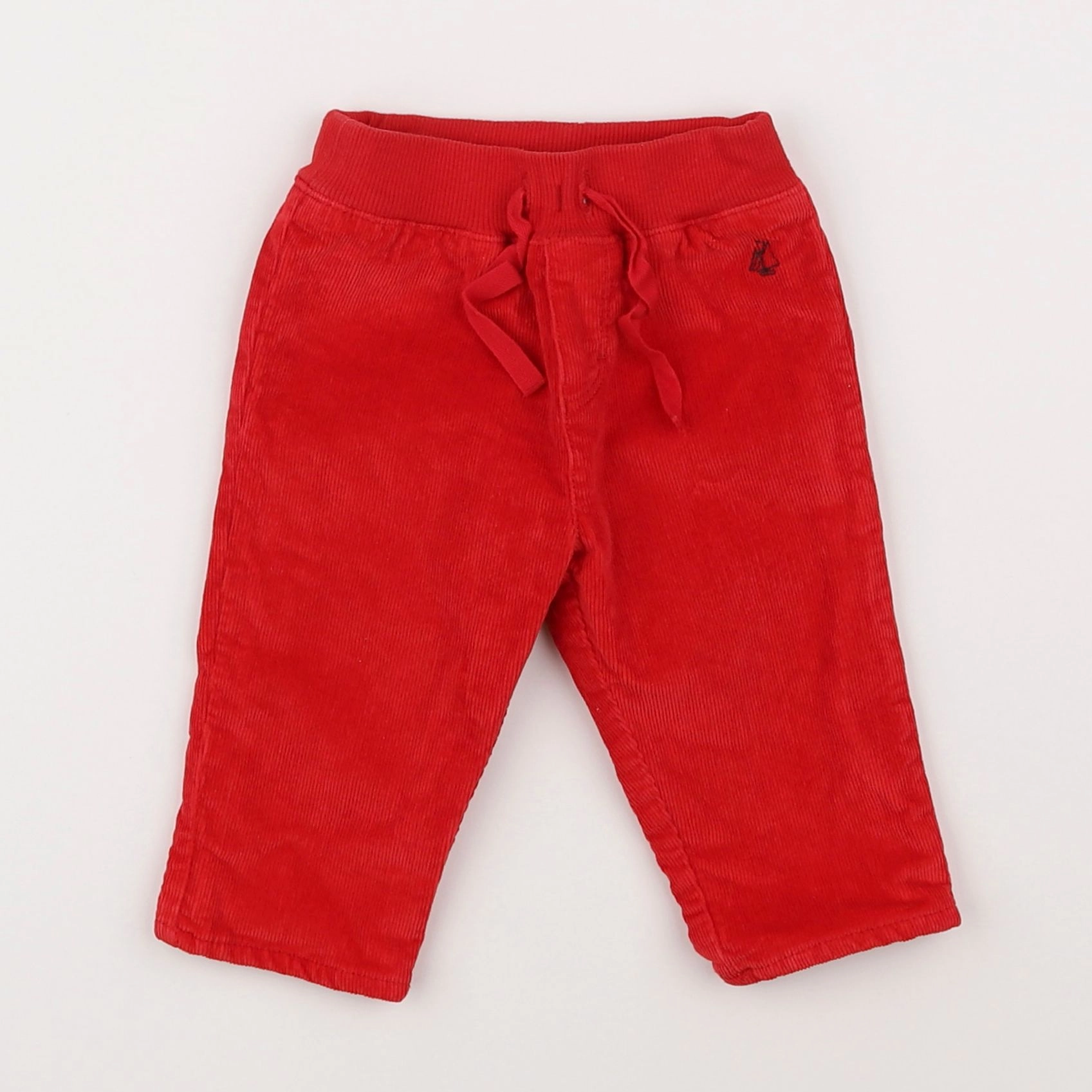 Petit Bateau - pantalon rouge - 3 mois