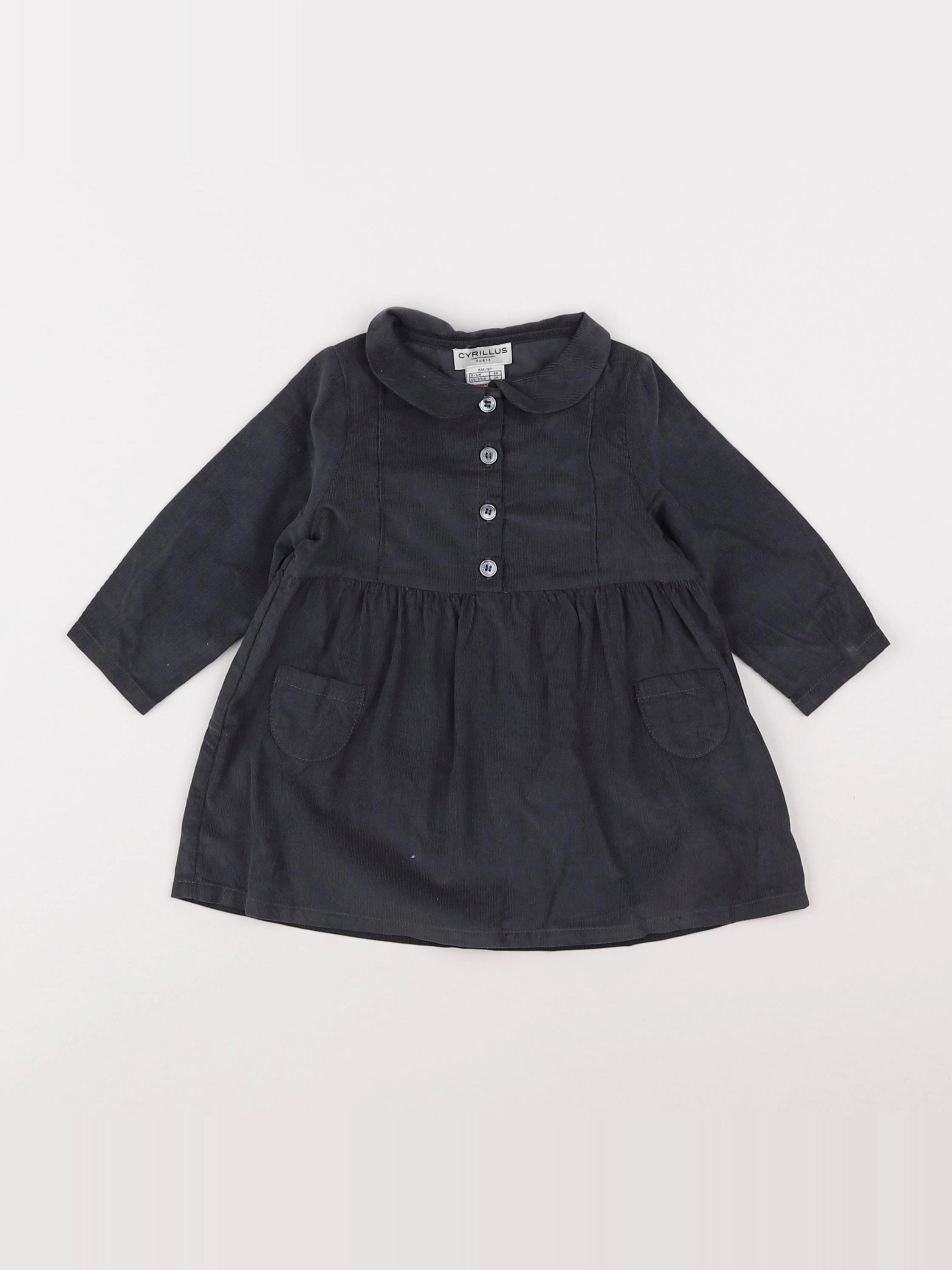 Cyrillus - robe gris - 6 mois