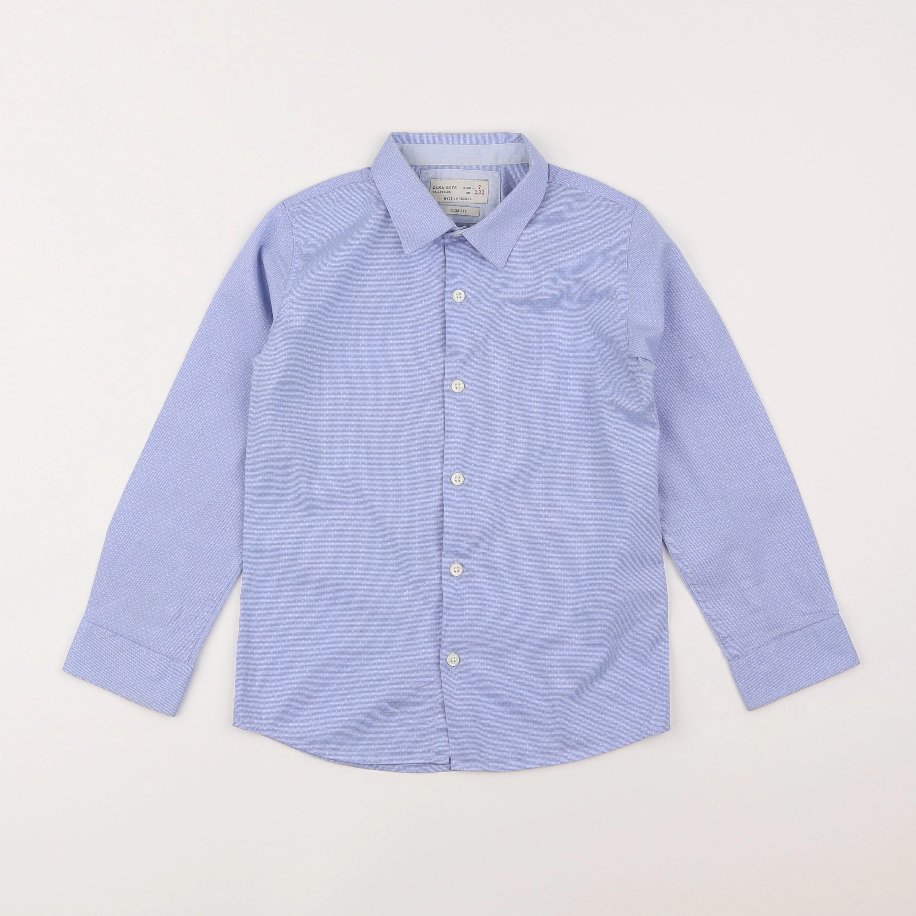 Zara - chemise bleu - 7 ans