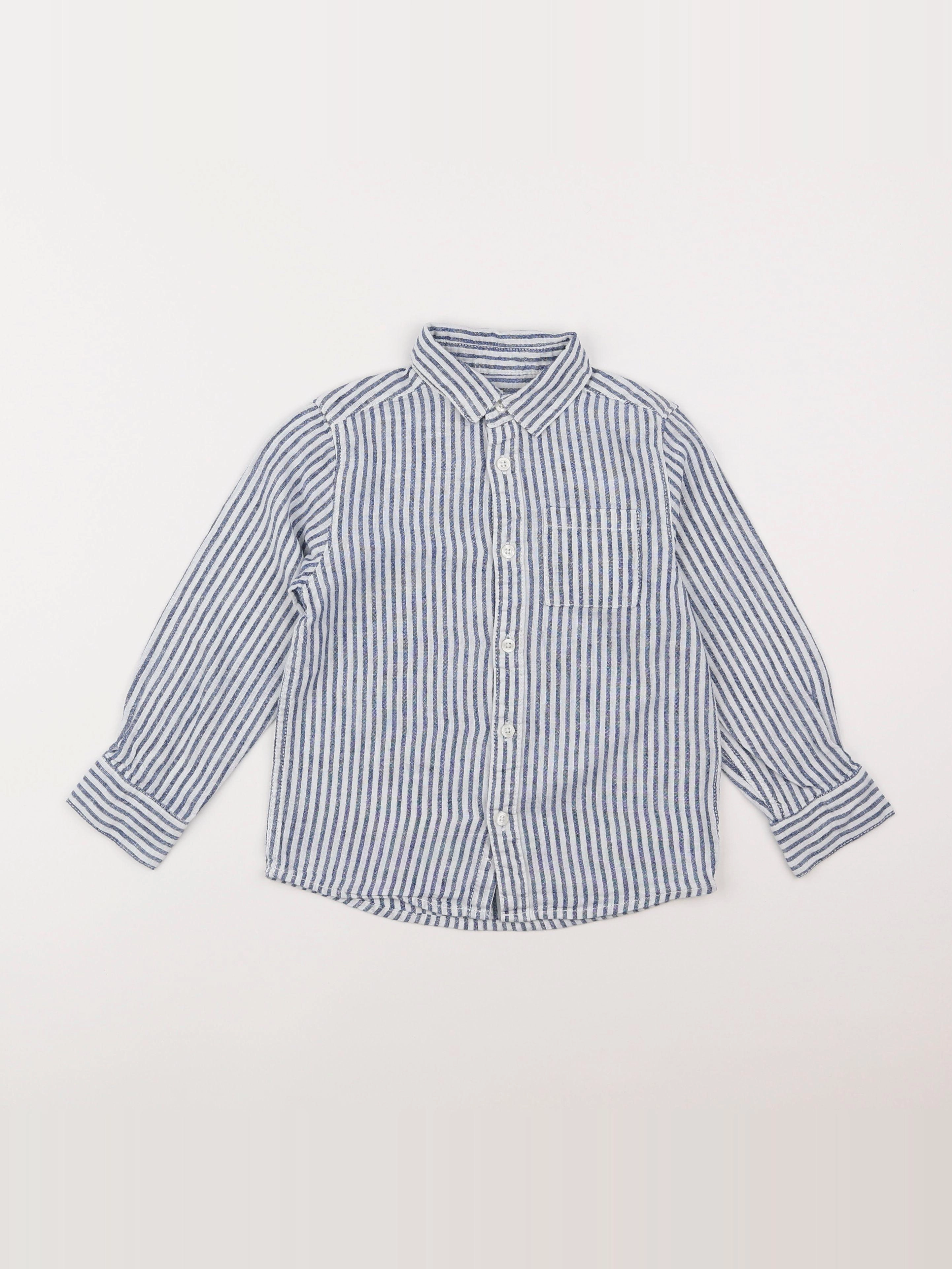 Vertbaudet - chemise bleu - 5 ans