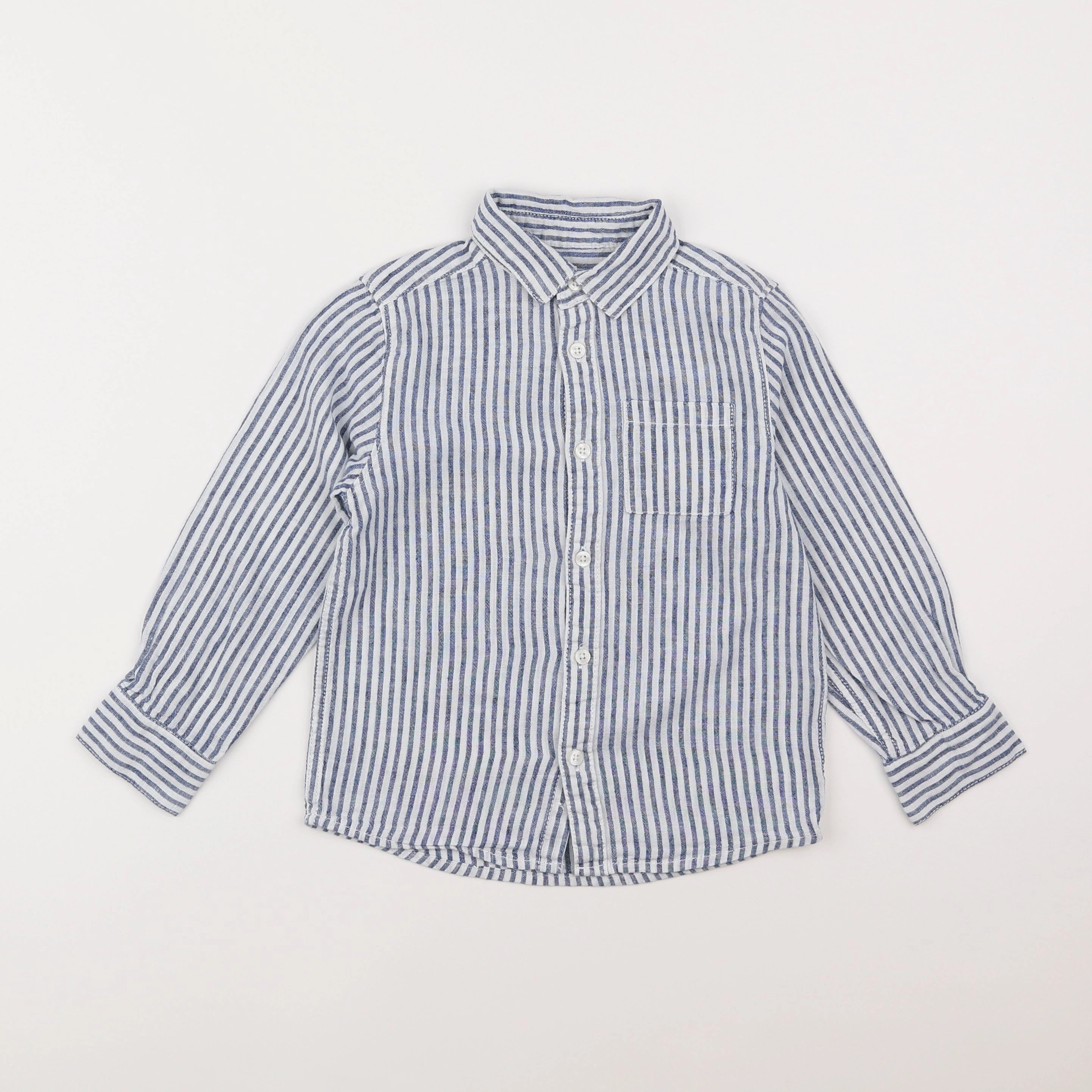 Vertbaudet - chemise bleu - 5 ans