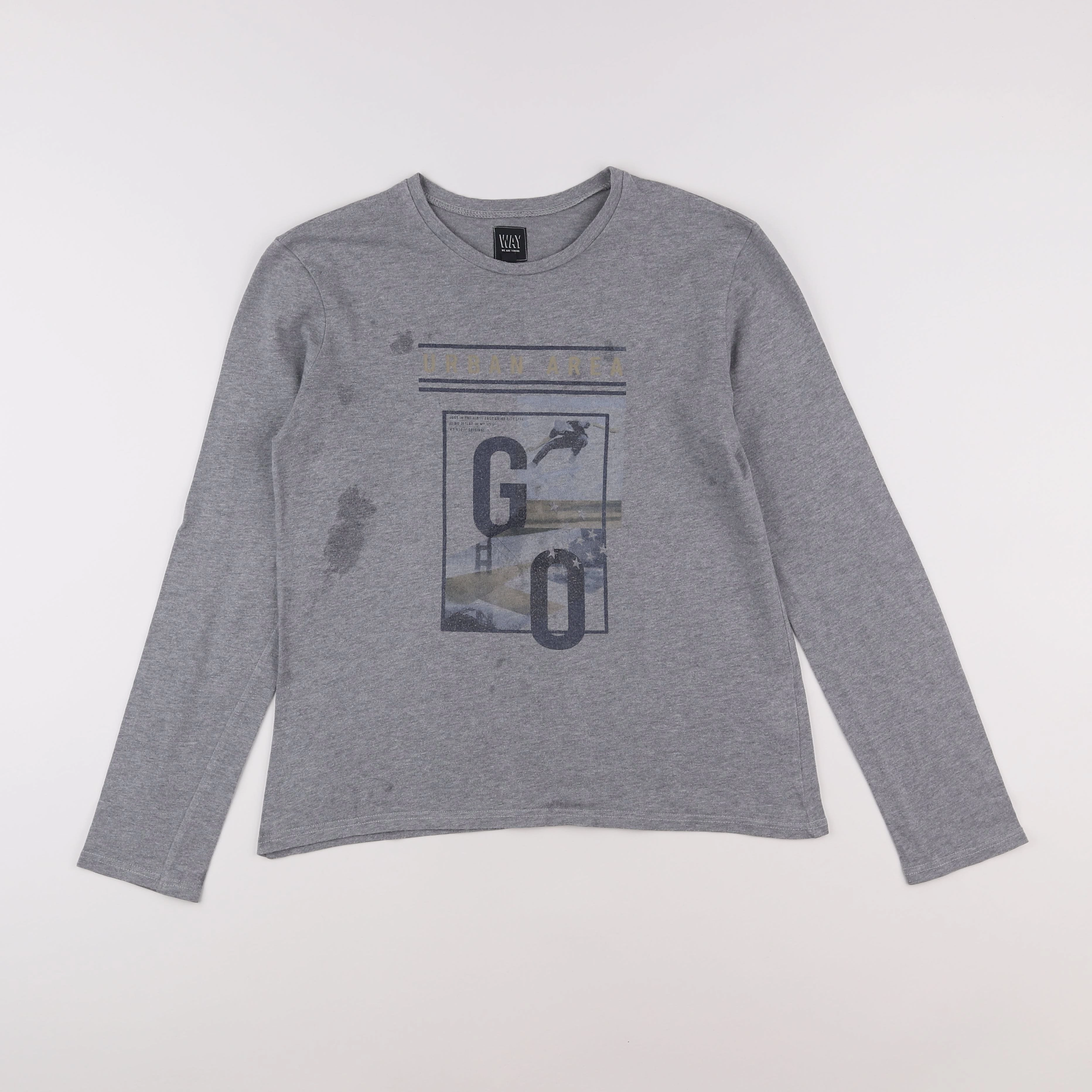 IKKS - tee-shirt gris - 14 ans