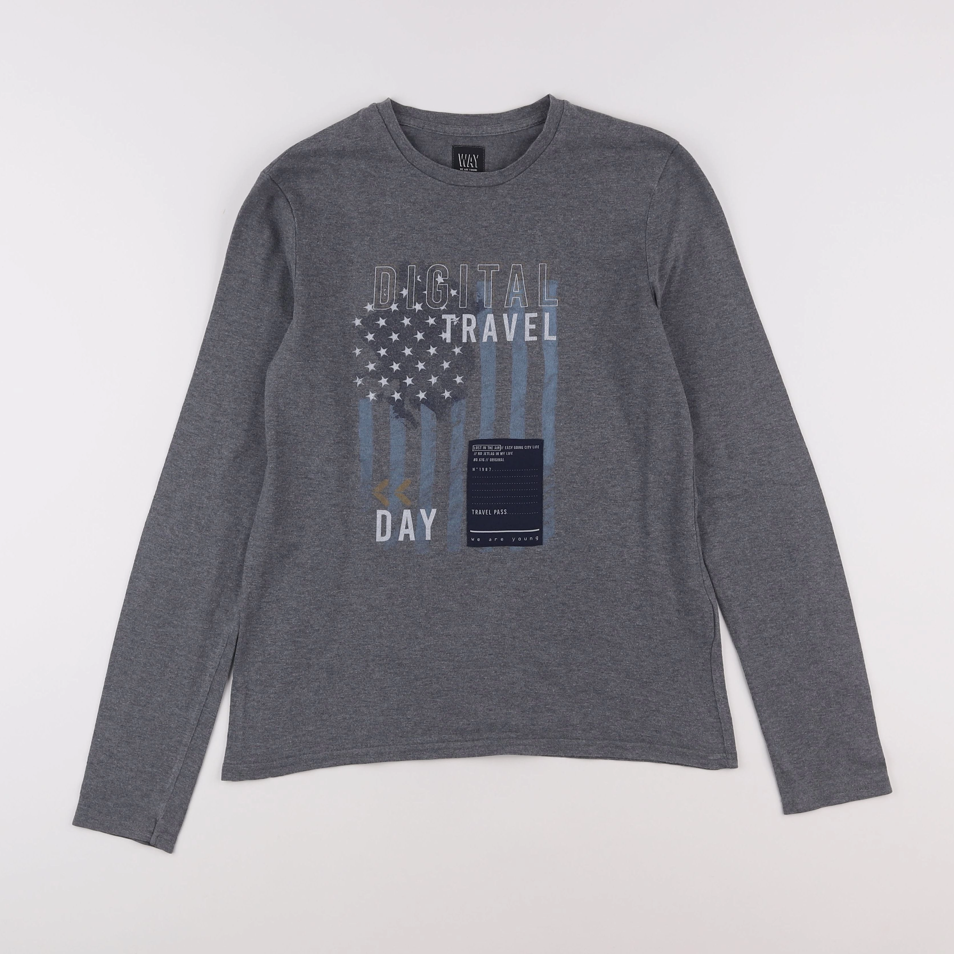 IKKS - tee-shirt gris - 14 ans