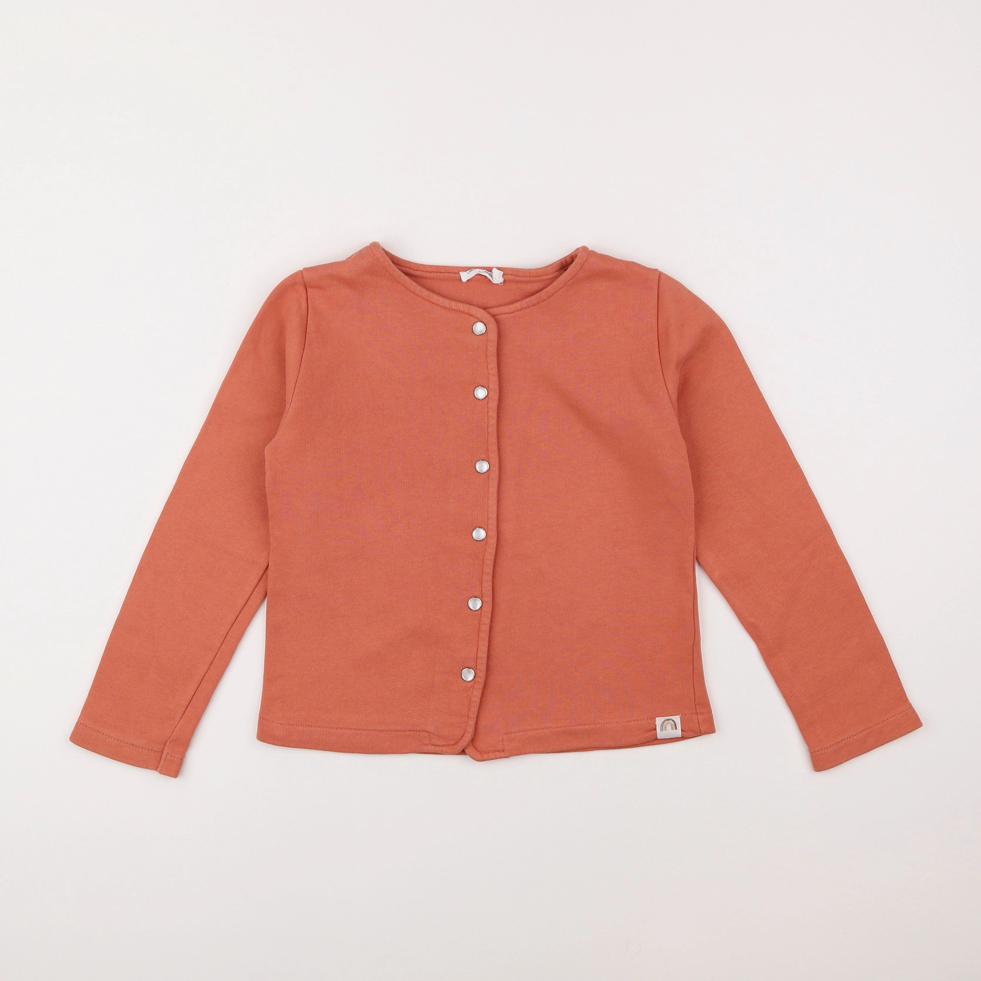 Eden & Victor - gilet orange - 8 ans