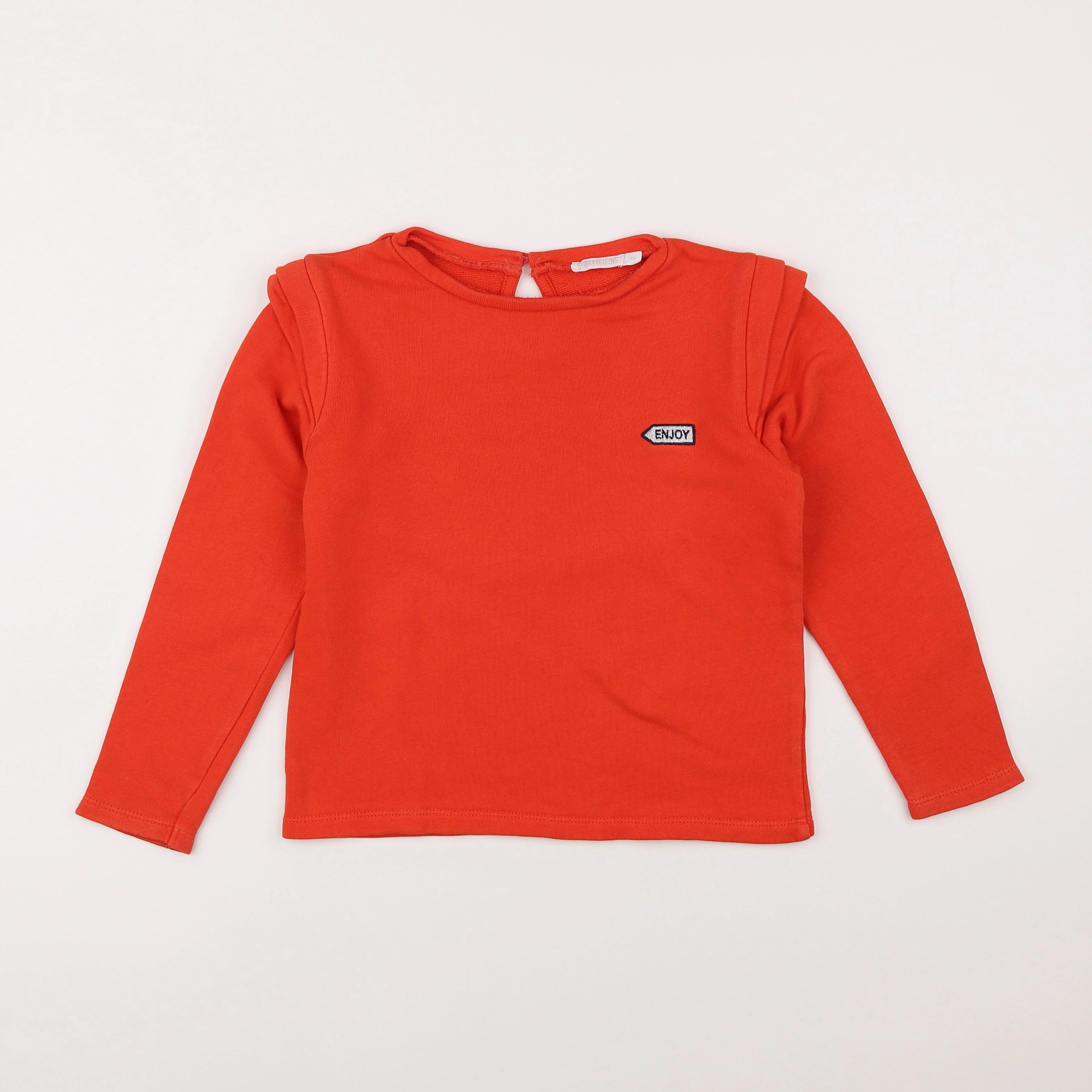 Storytelling - sweat orange - 8 ans