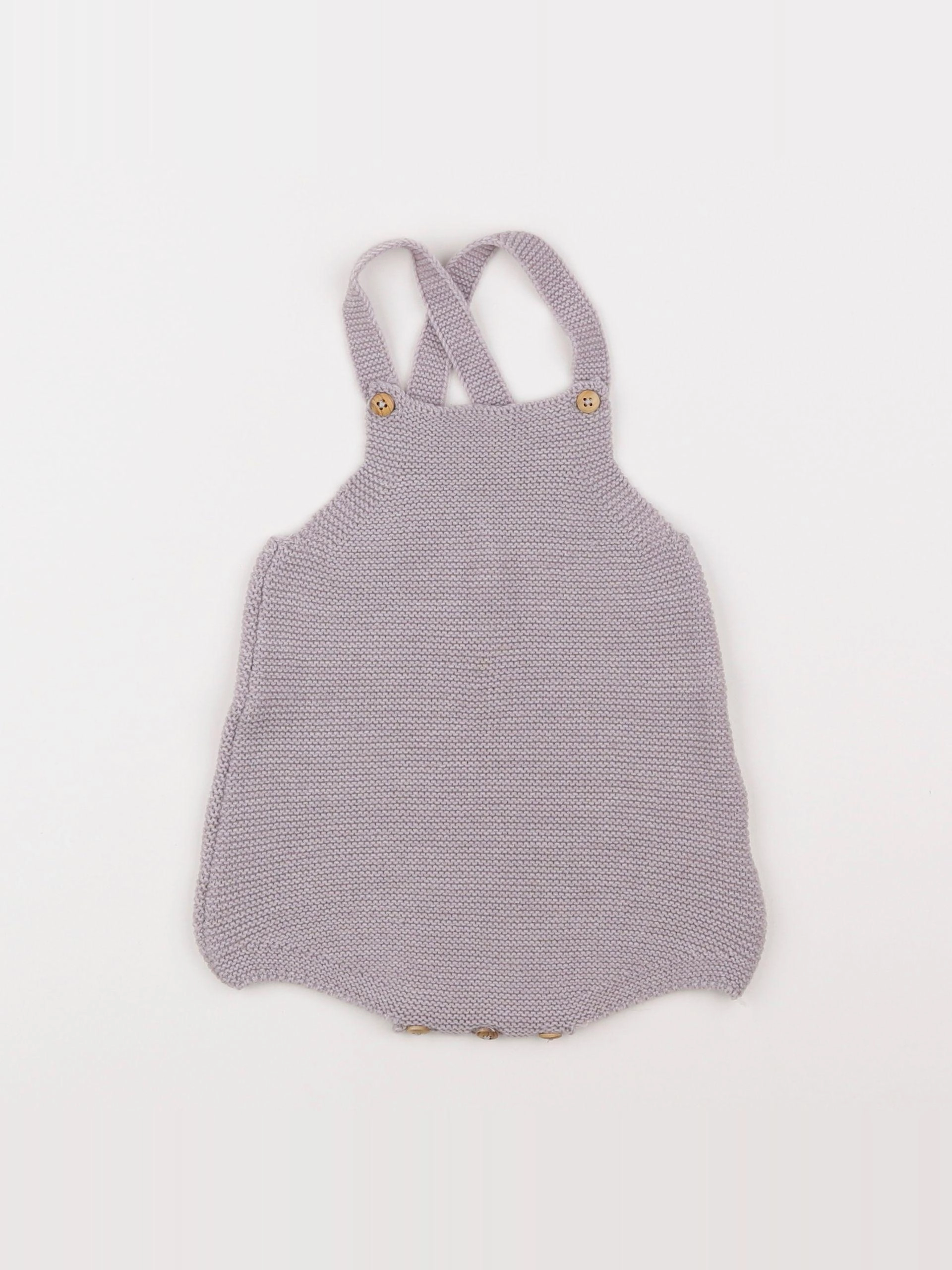 Bonnet à Pompon - combinaison beige - 12 mois