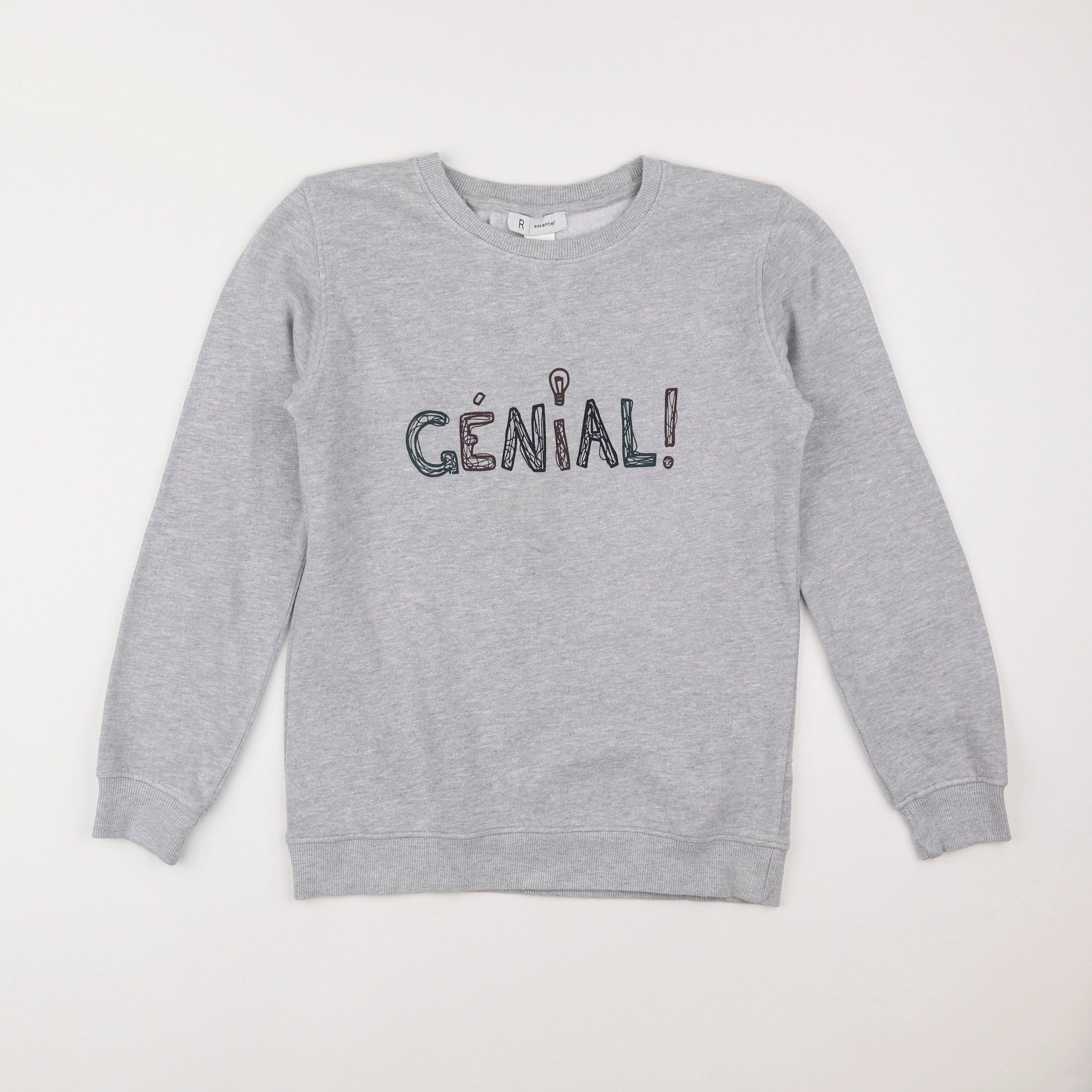 La Redoute - sweat gris - 12 ans