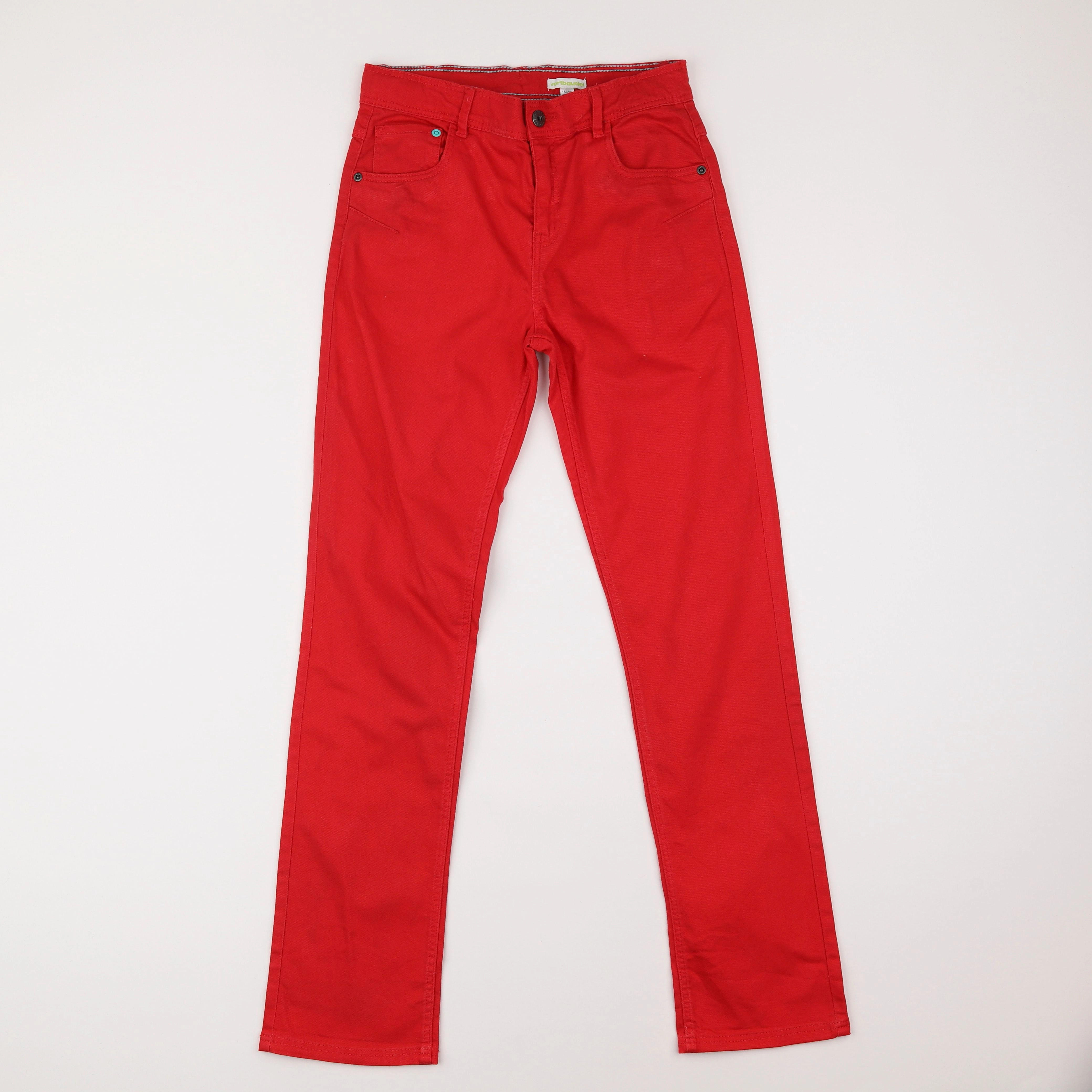 Vertbaudet - pantalon rouge - 12 ans