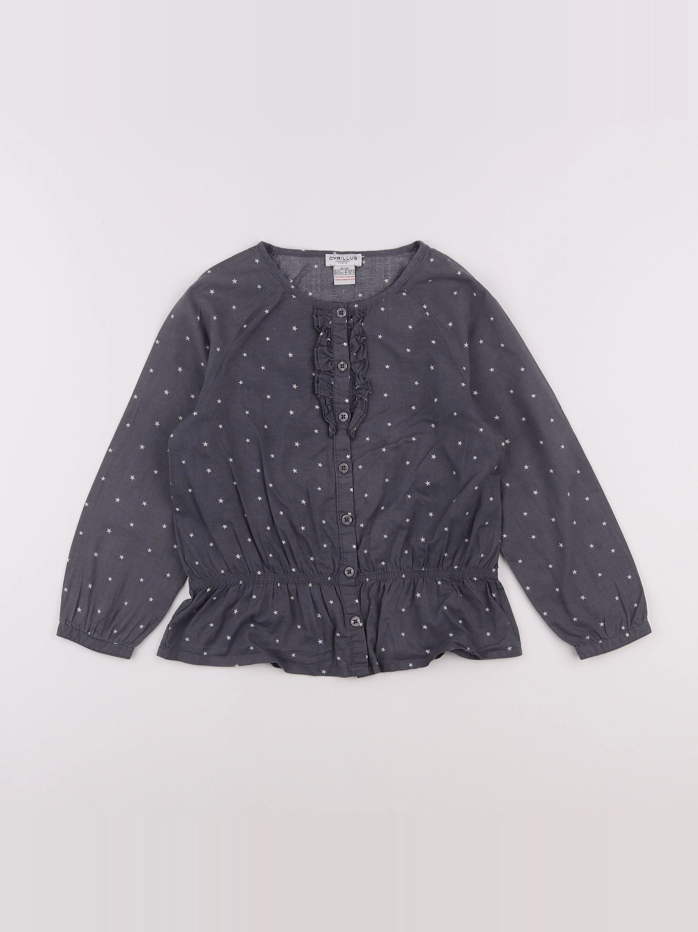 Cyrillus - blouse gris - 8 ans