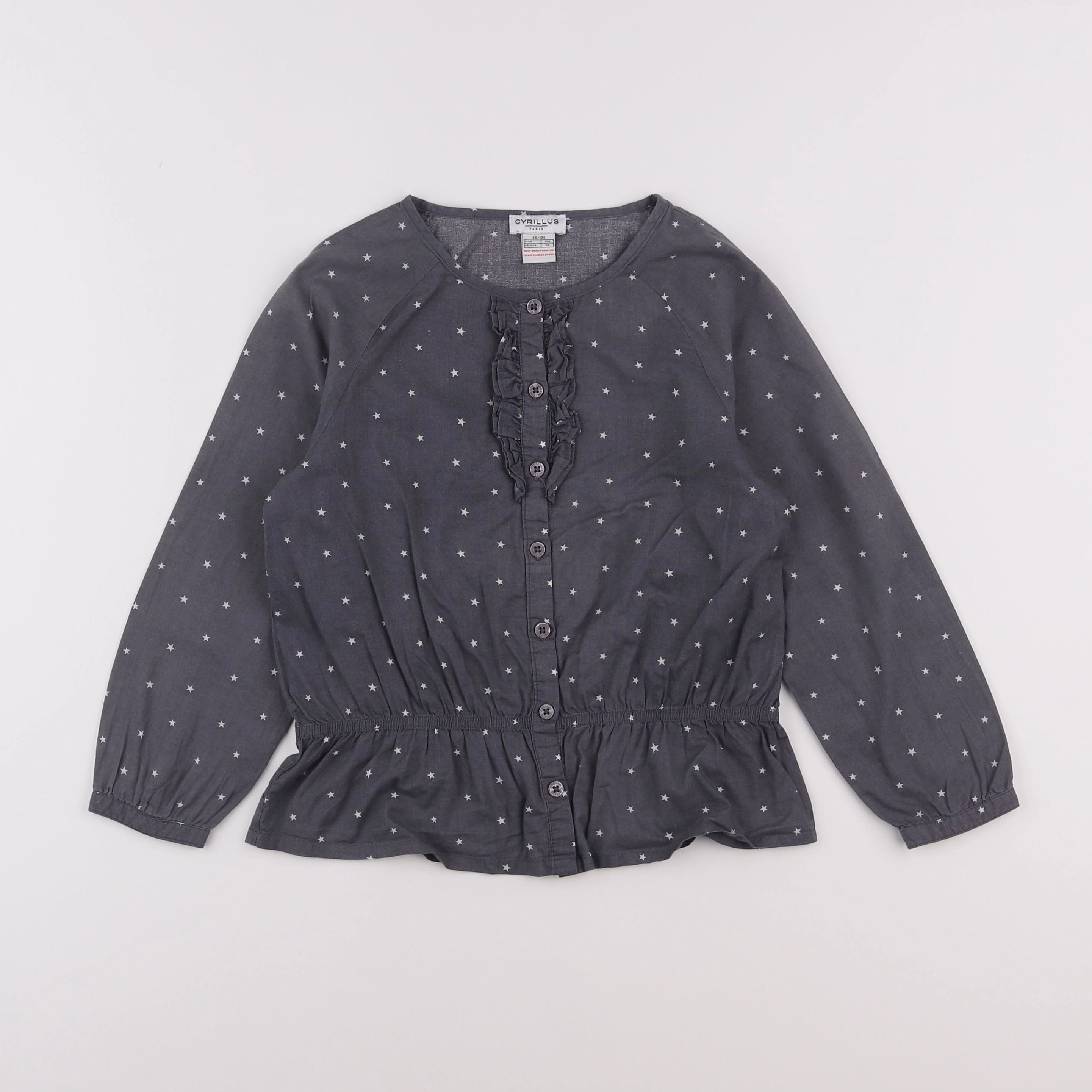 Cyrillus - blouse gris - 8 ans