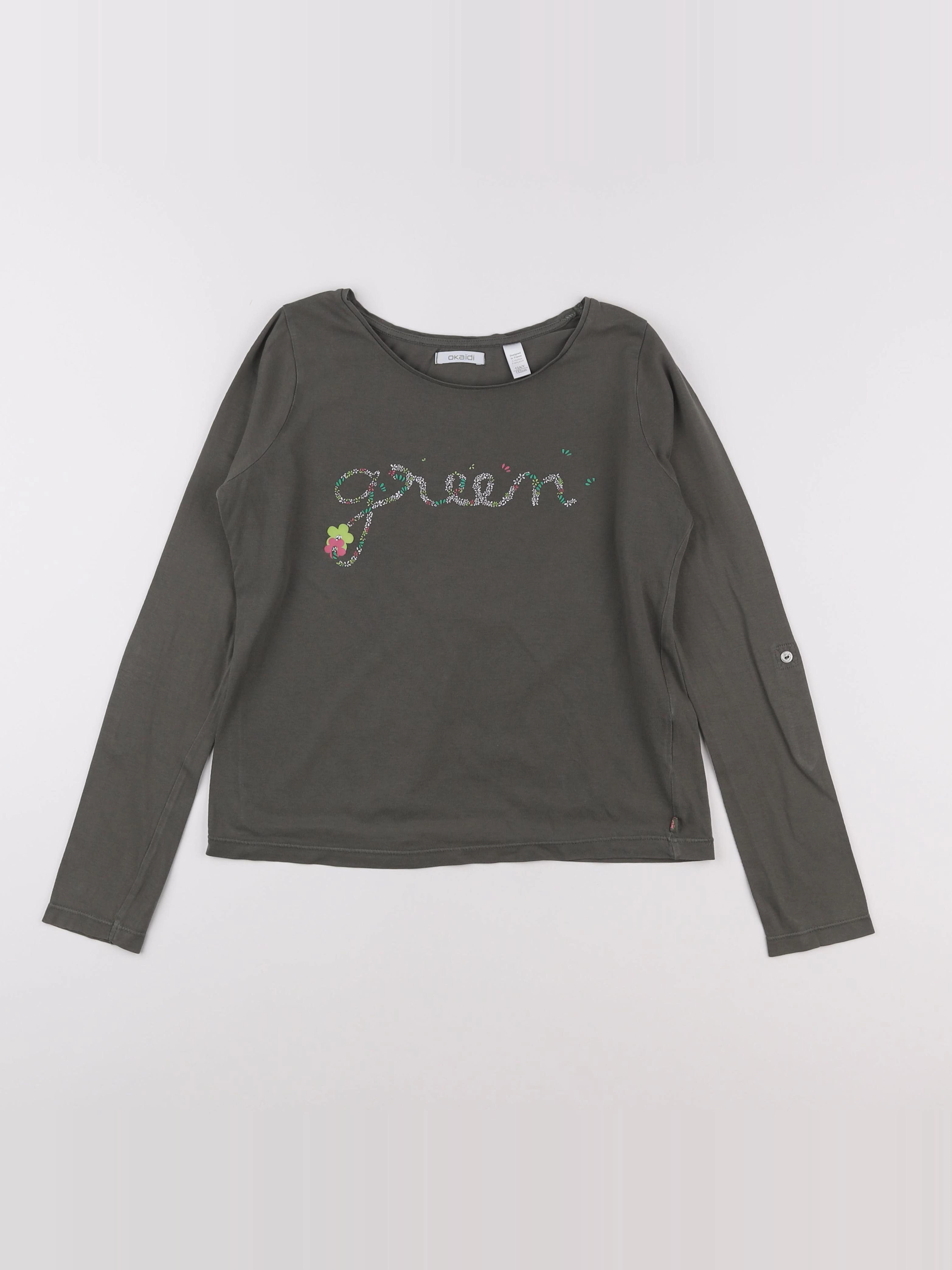 Okaidi - tee-shirt vert - 12 ans