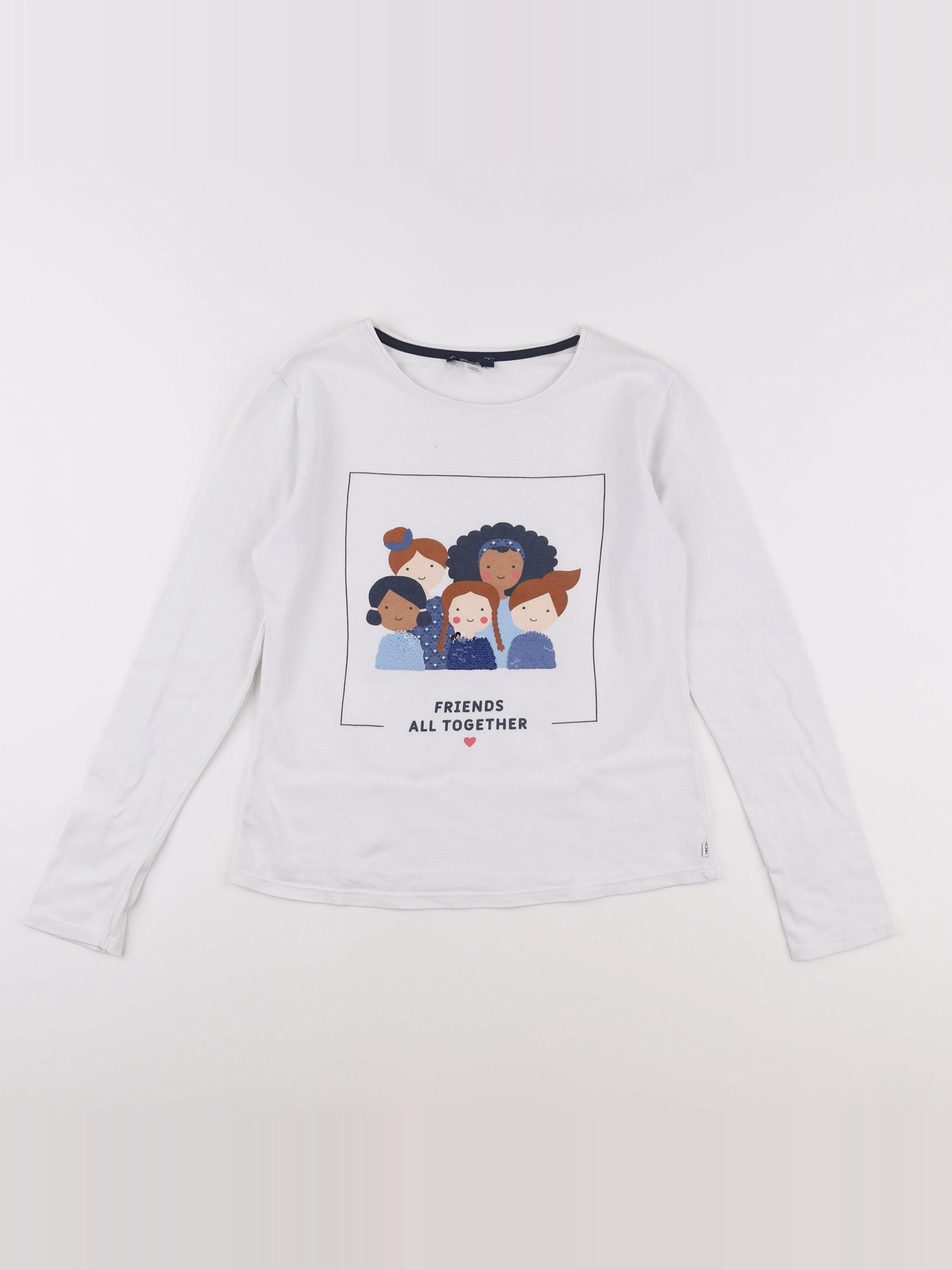 Okaidi - tee-shirt blanc - 12 ans