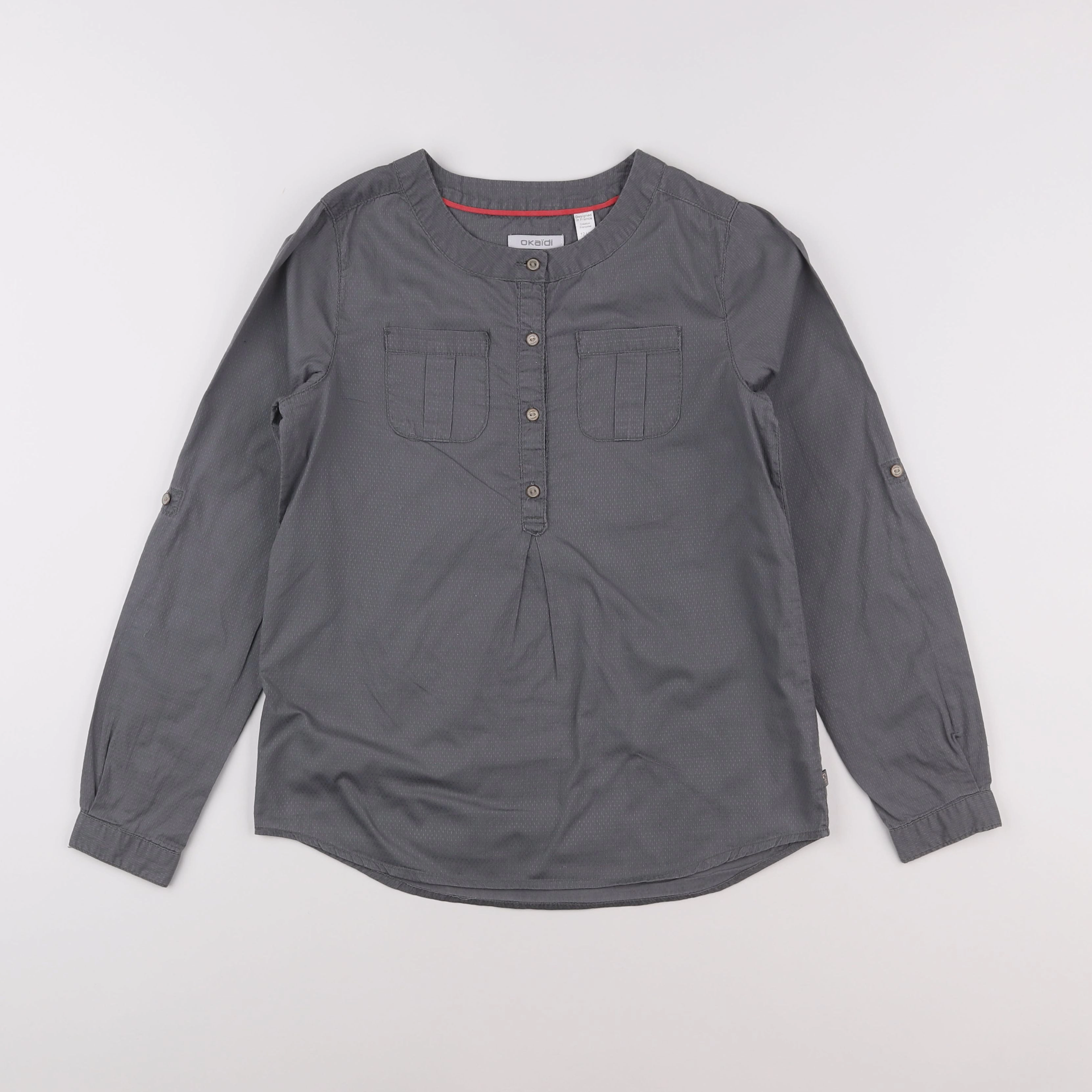 Okaidi - blouse gris - 12 ans