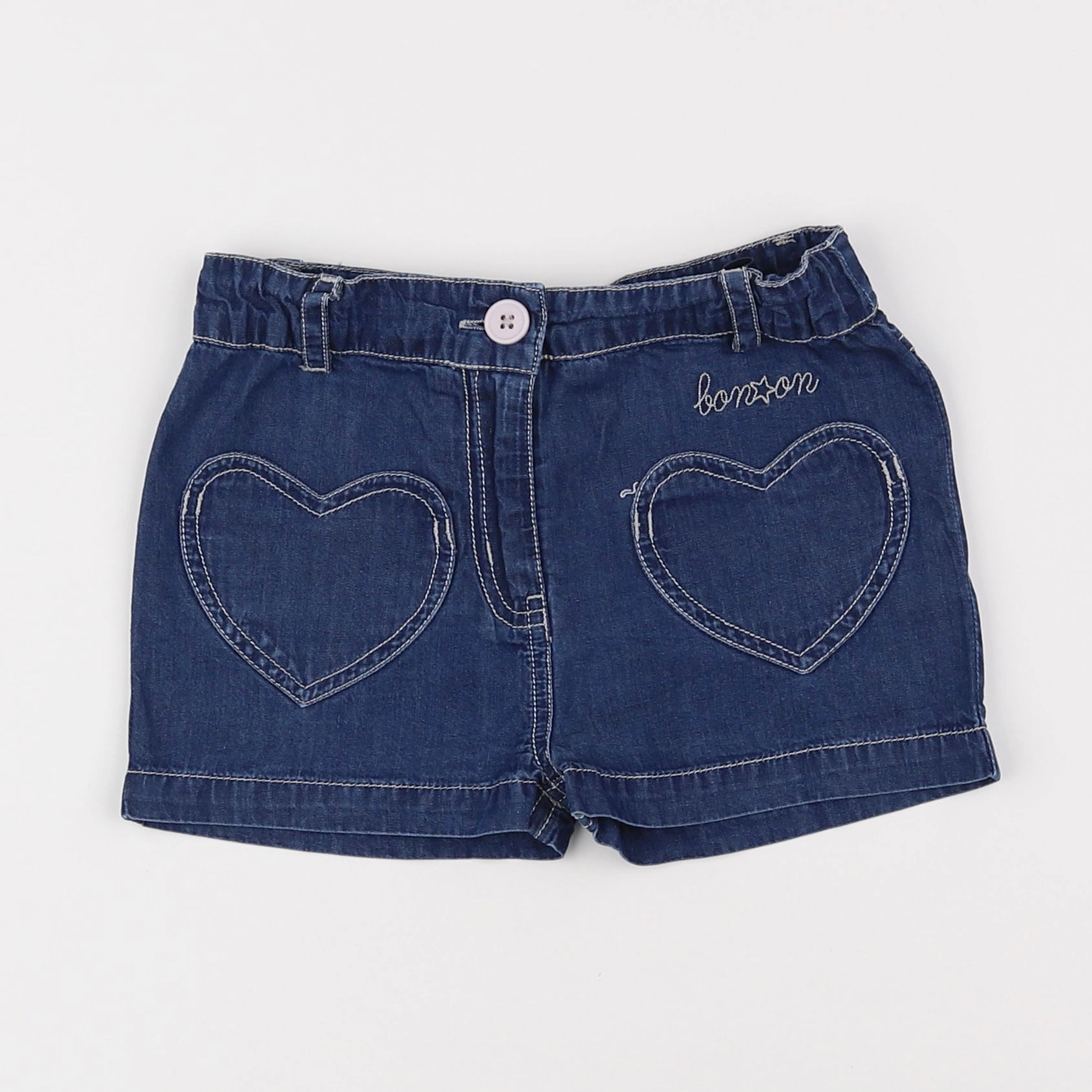 Bonton - short bleu - 4 ans