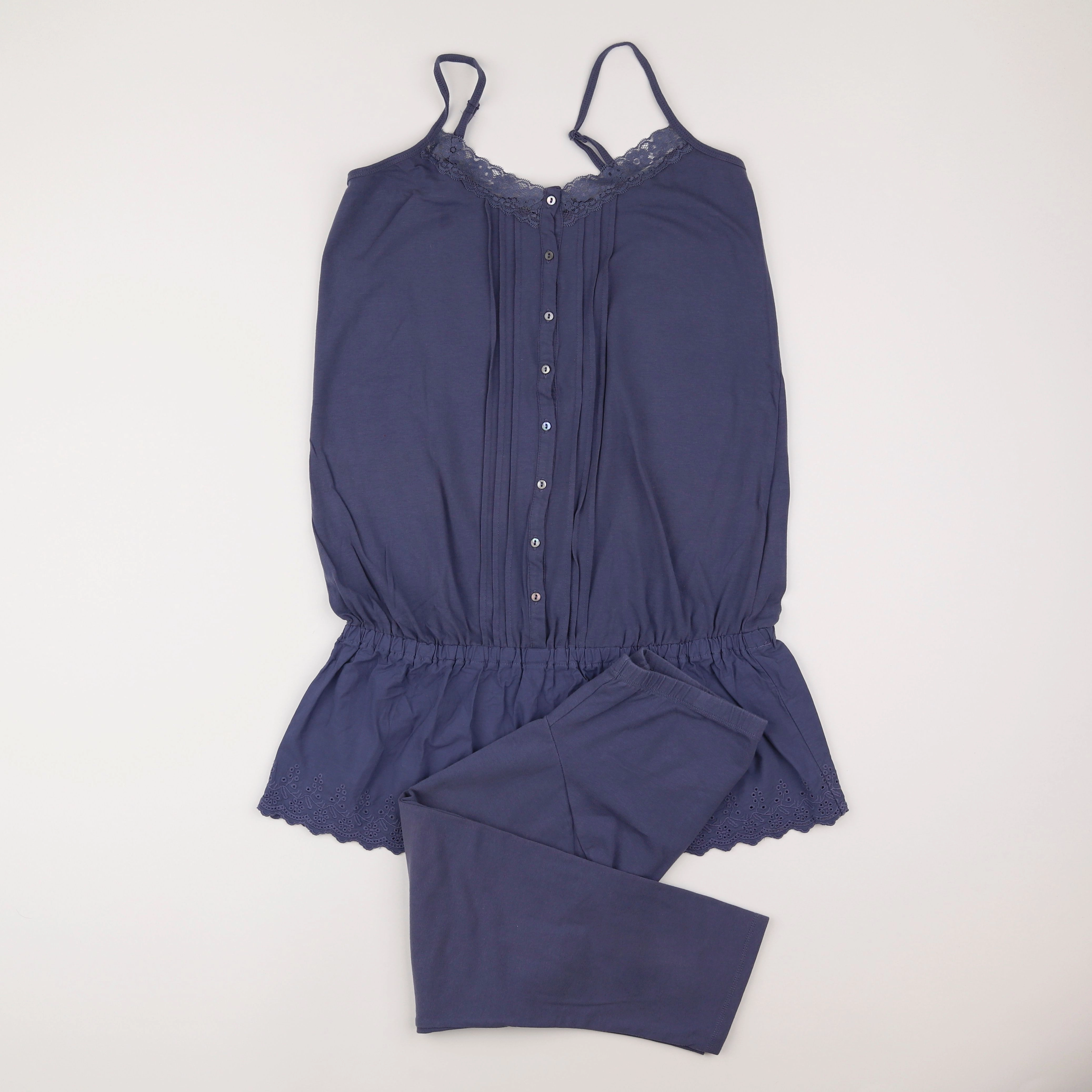 Vertbaudet - pyjama grossesse coton bleu - 34 à 36