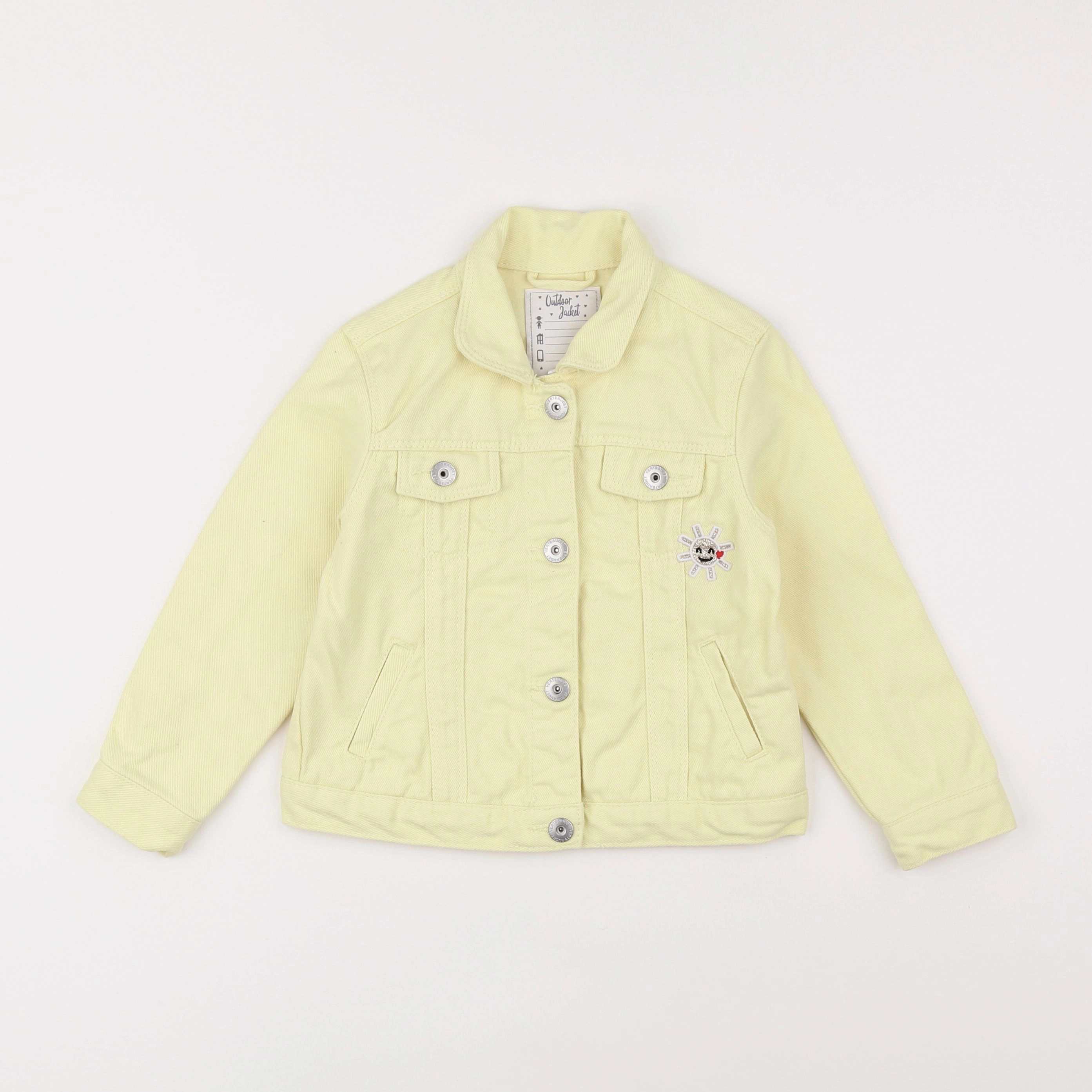 Vertbaudet - veste jaune - 4 ans