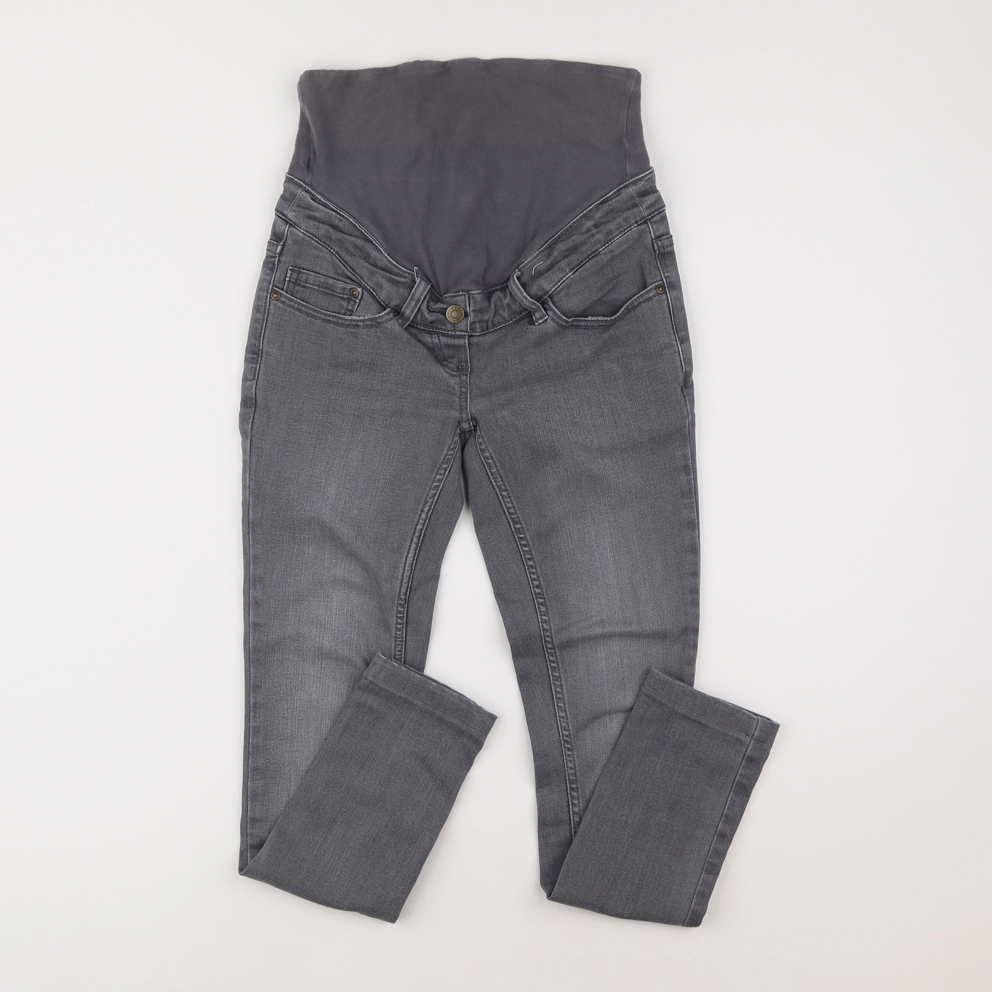 Vertbaudet - jean grossesse gris - 34
