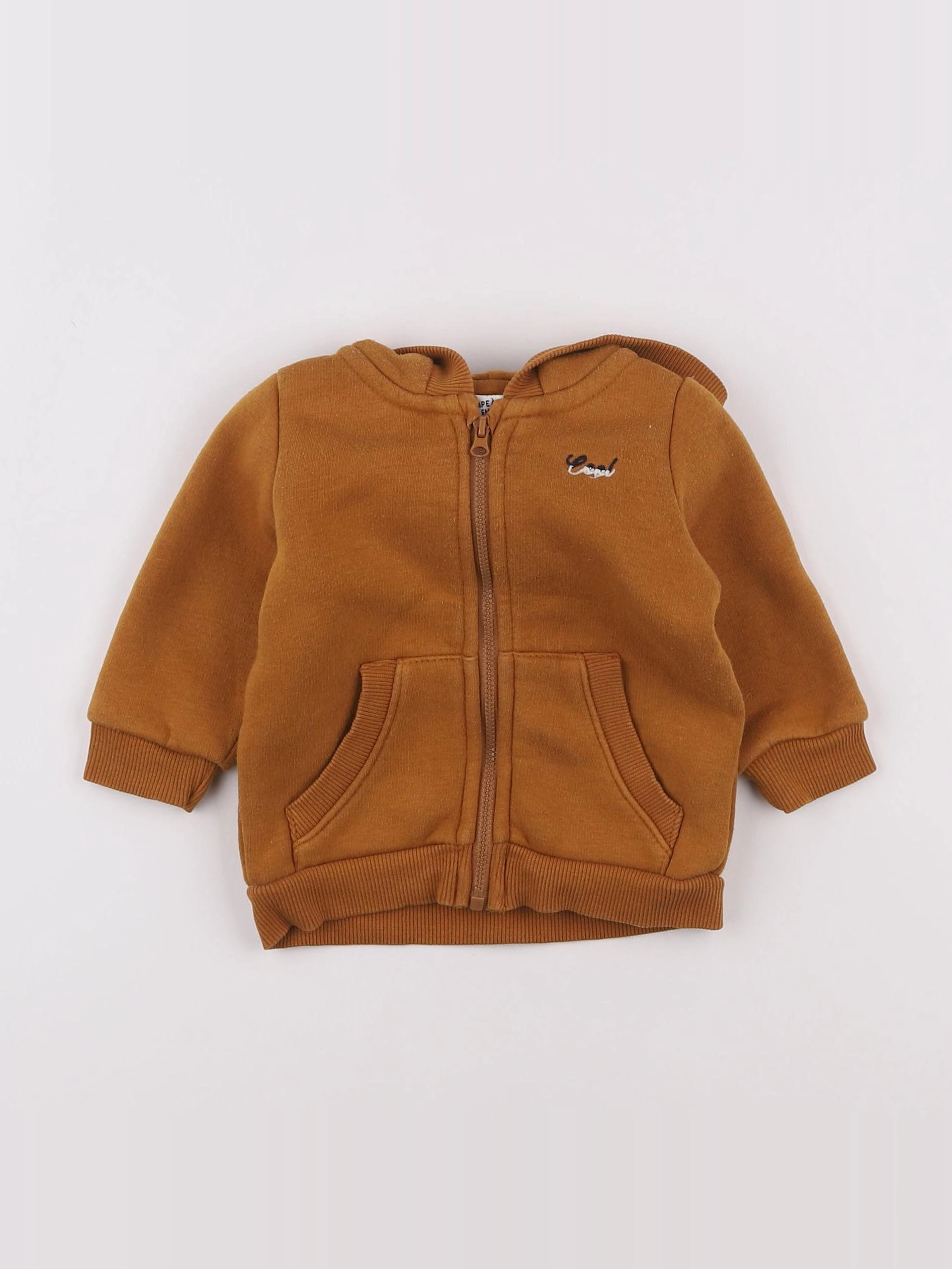 Tape à l'oeil - sweat marron - 6 mois